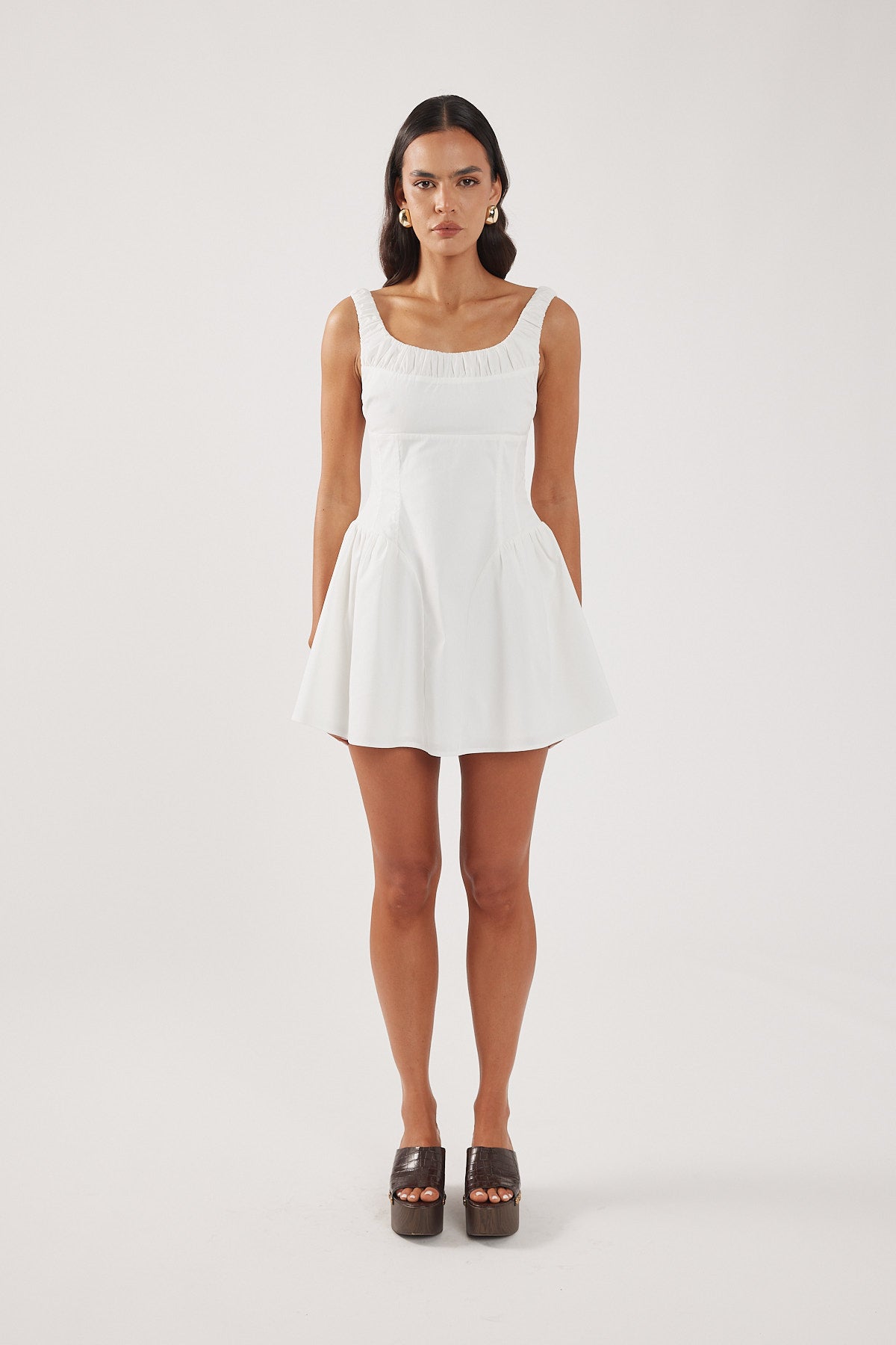 Perfect Stranger Gabrielle Corset Mini Dress White