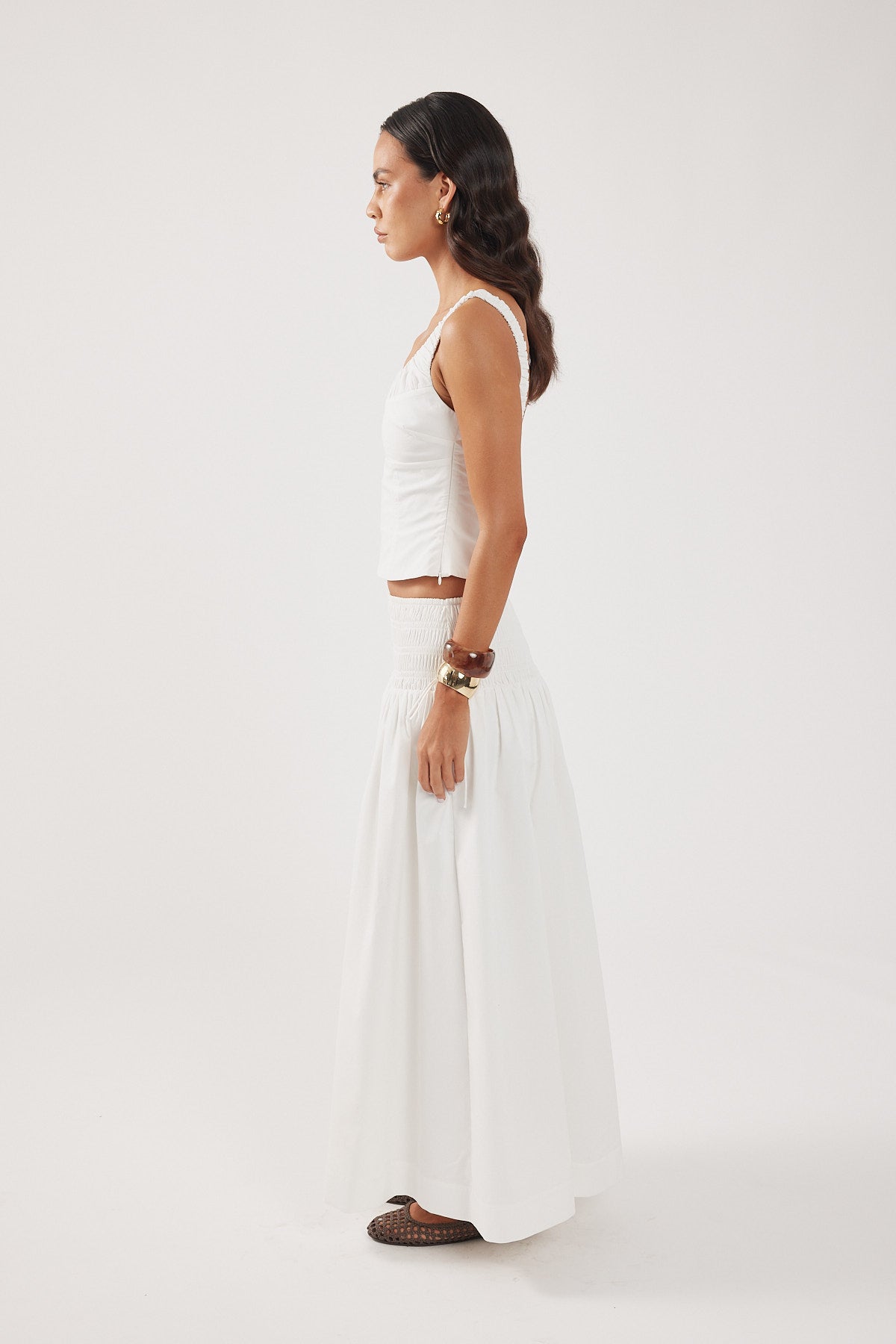 Perfect Stranger Gabrielle Maxi Skirt White