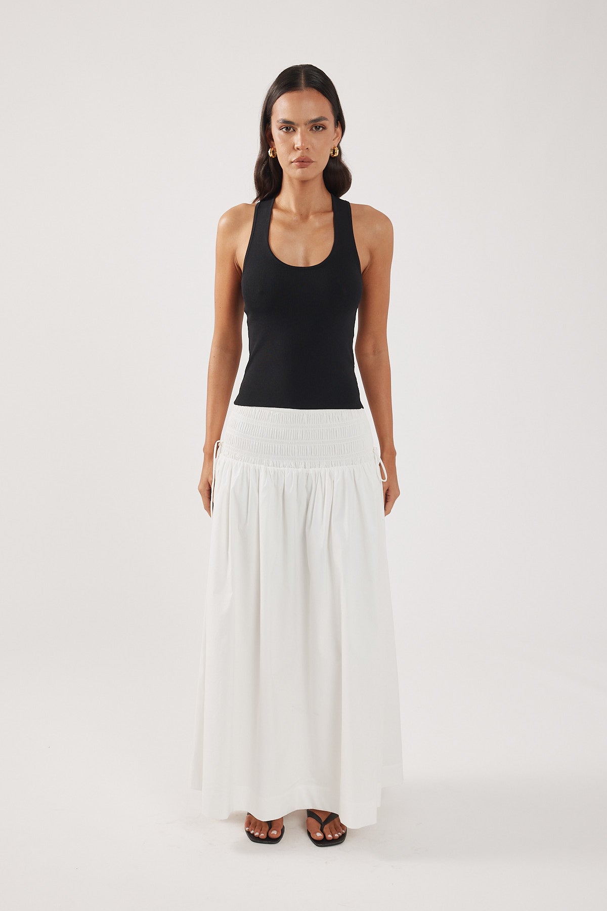 Perfect Stranger Gabrielle Maxi Skirt White