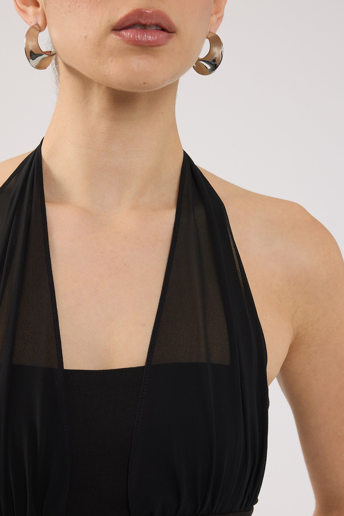 Perfect Stranger Lula Halter Top Black