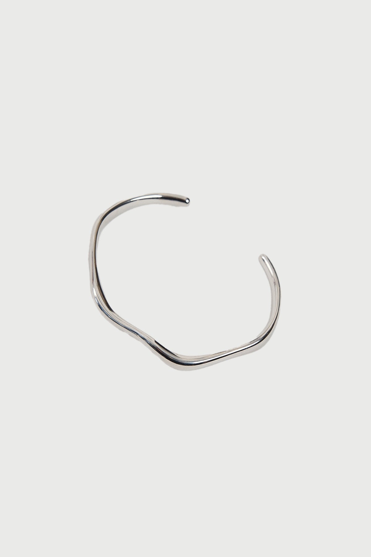 Perfect Stranger Airlie Warped Bangle White Gold Plated