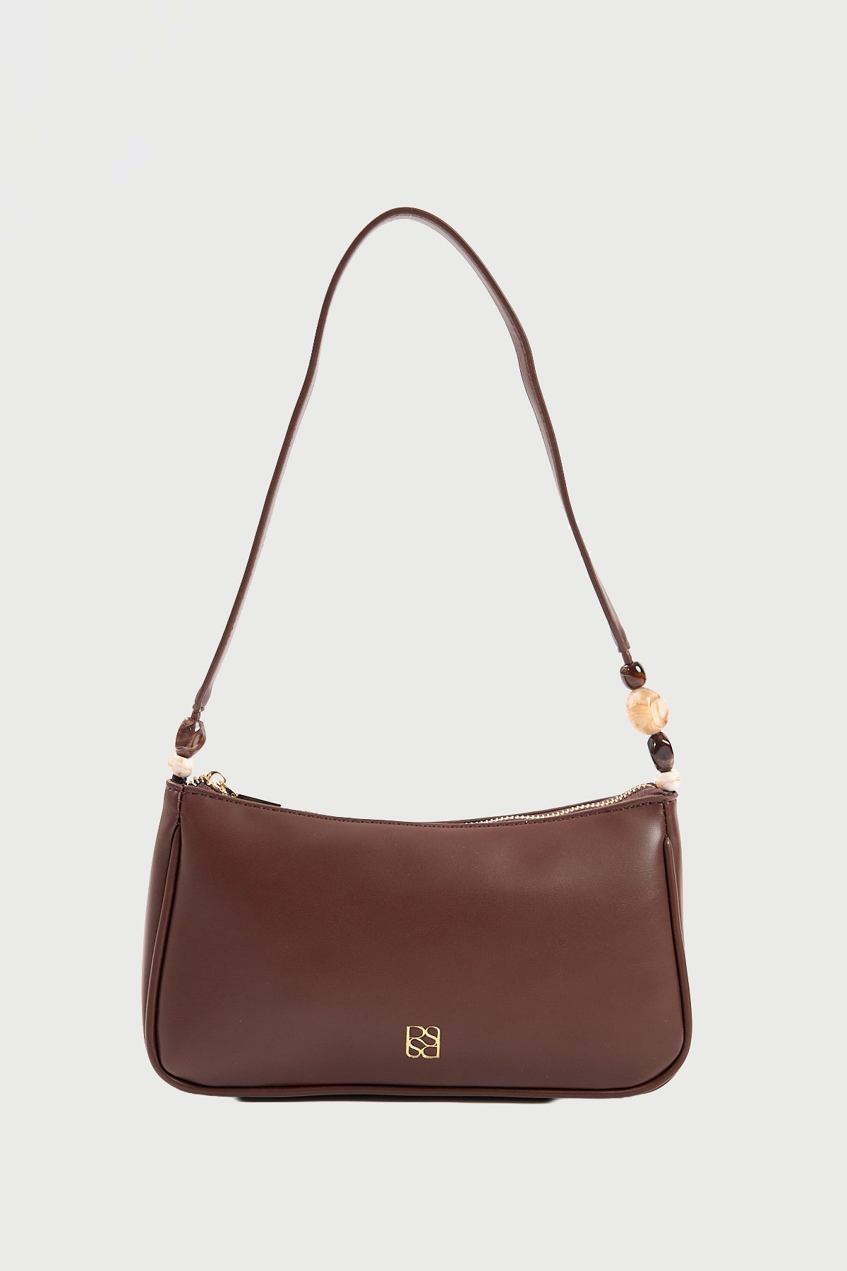 Perfect Stranger Zeya Beaded Shoulder Bag Brown