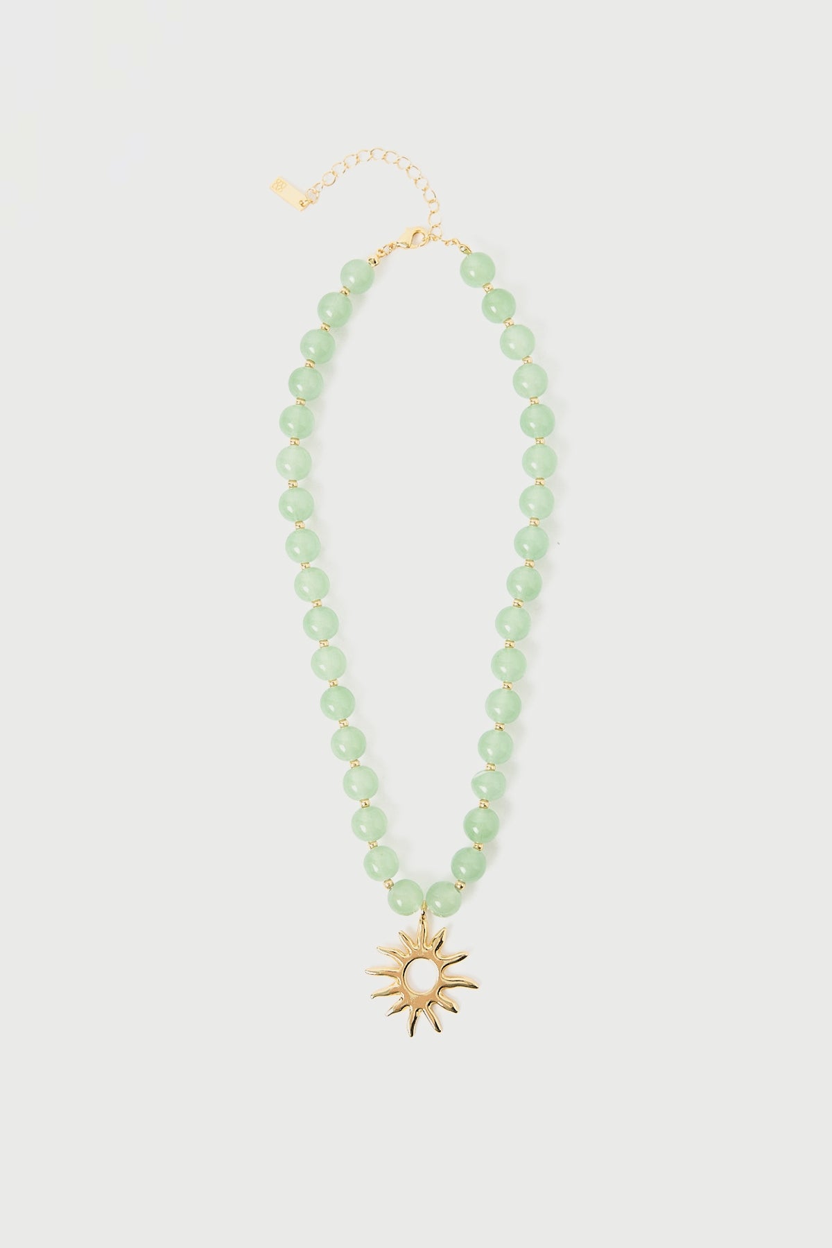Perfect Stranger Sunray Beaded Necklace Green