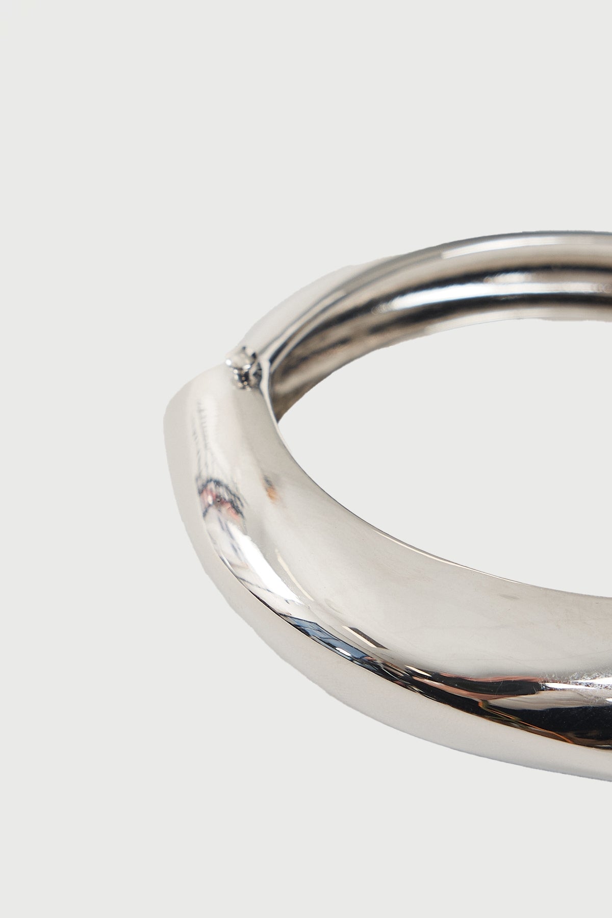 Perfect Stranger Warped Bangle Silver Plated