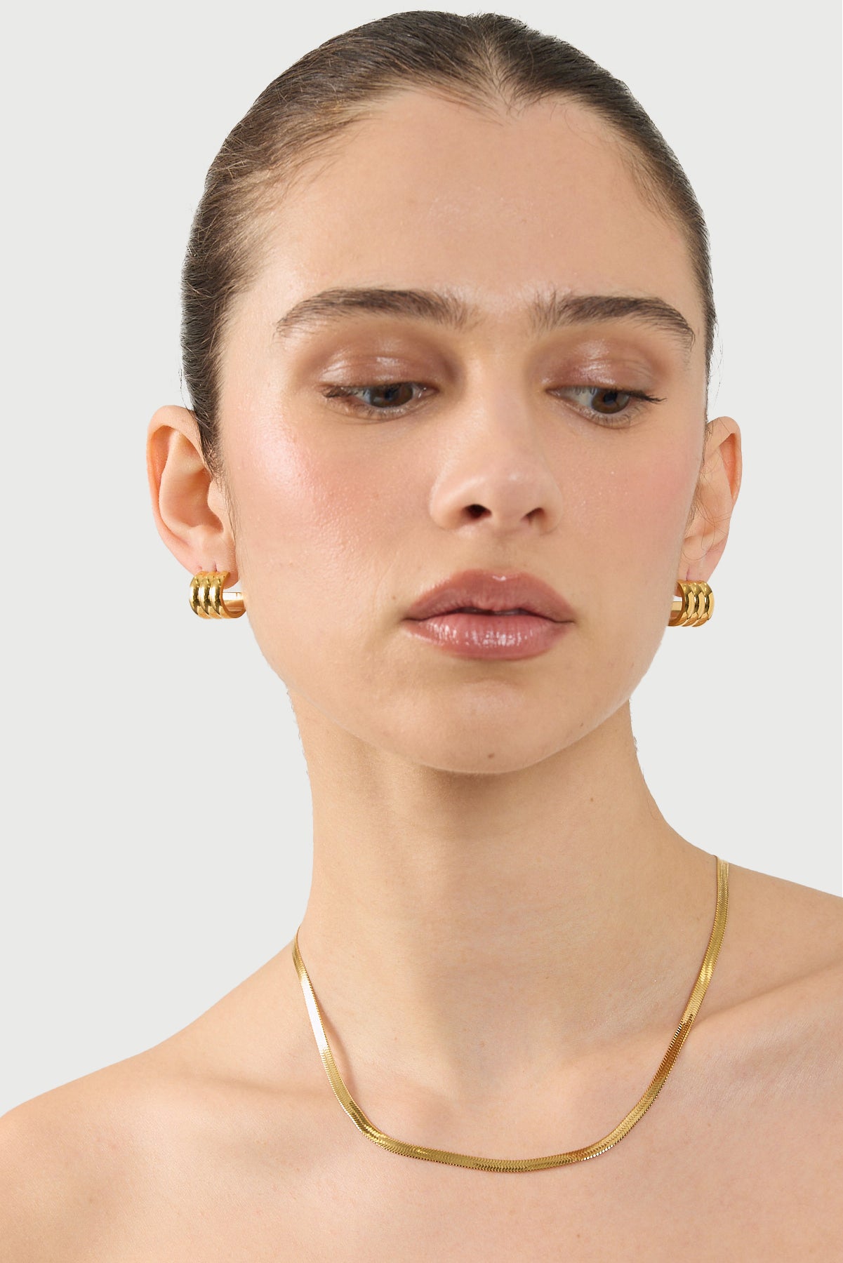 Cendre Beau Snake Necklace Gold