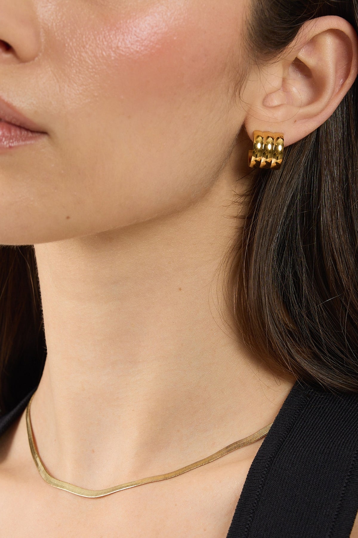 Cendre Liv Hoop Earrings Gold