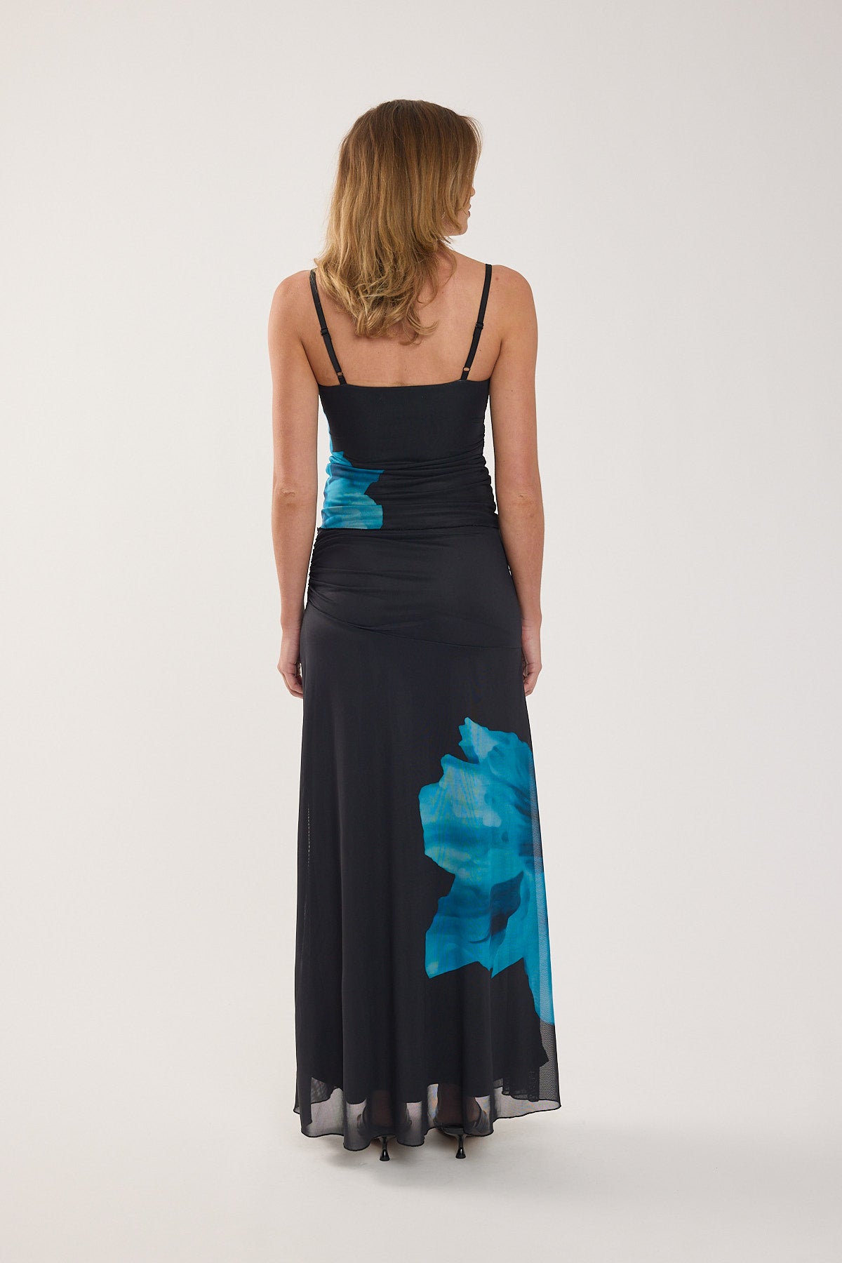 Perfect Stranger Belle Maxi Skirt Blue Print