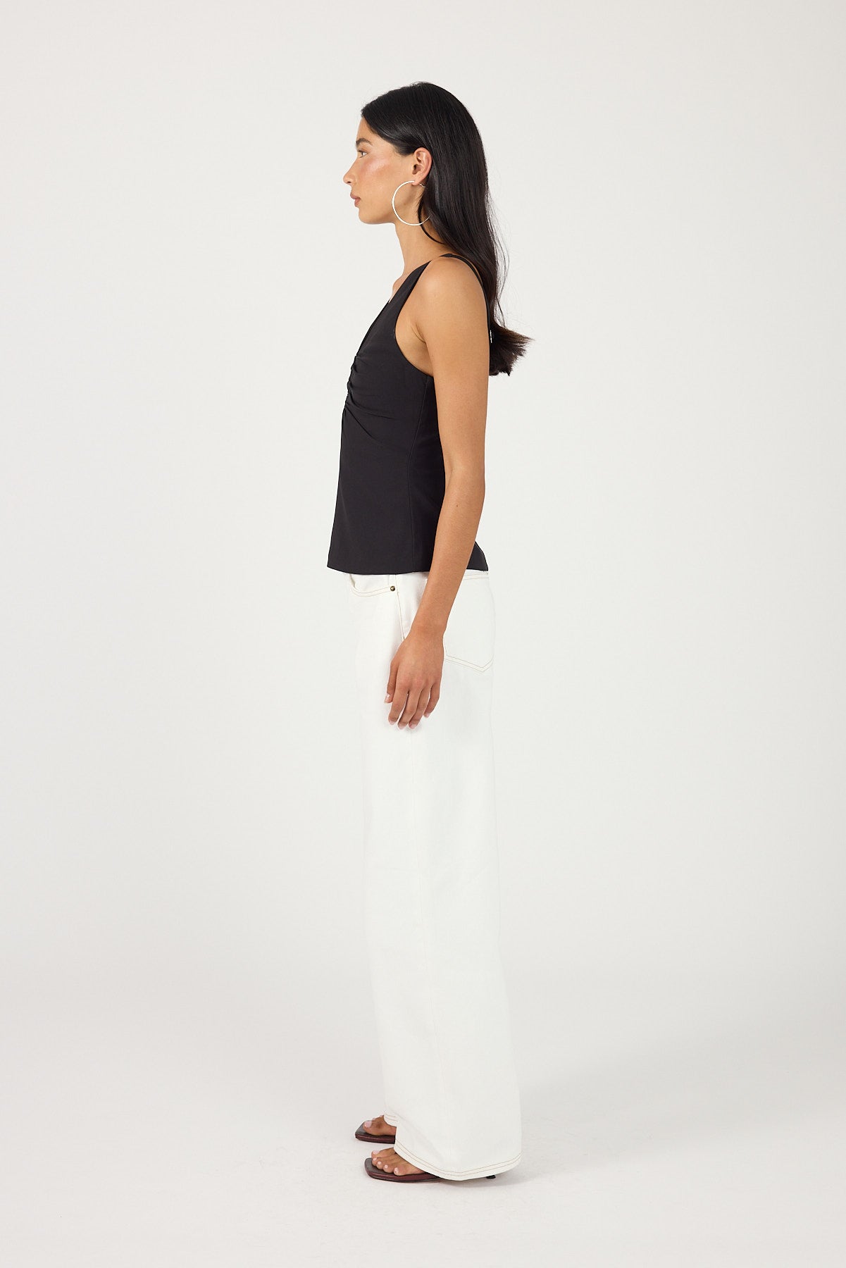 Perfect Stranger Alba Structured Top Black