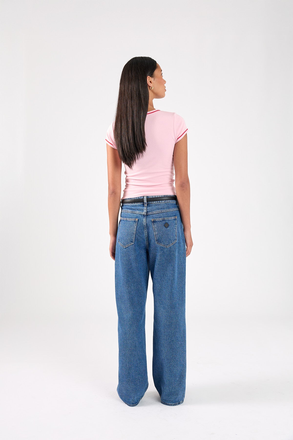 Perfect Stranger Sunday Club Longline Cap Sleeve Tee Pink