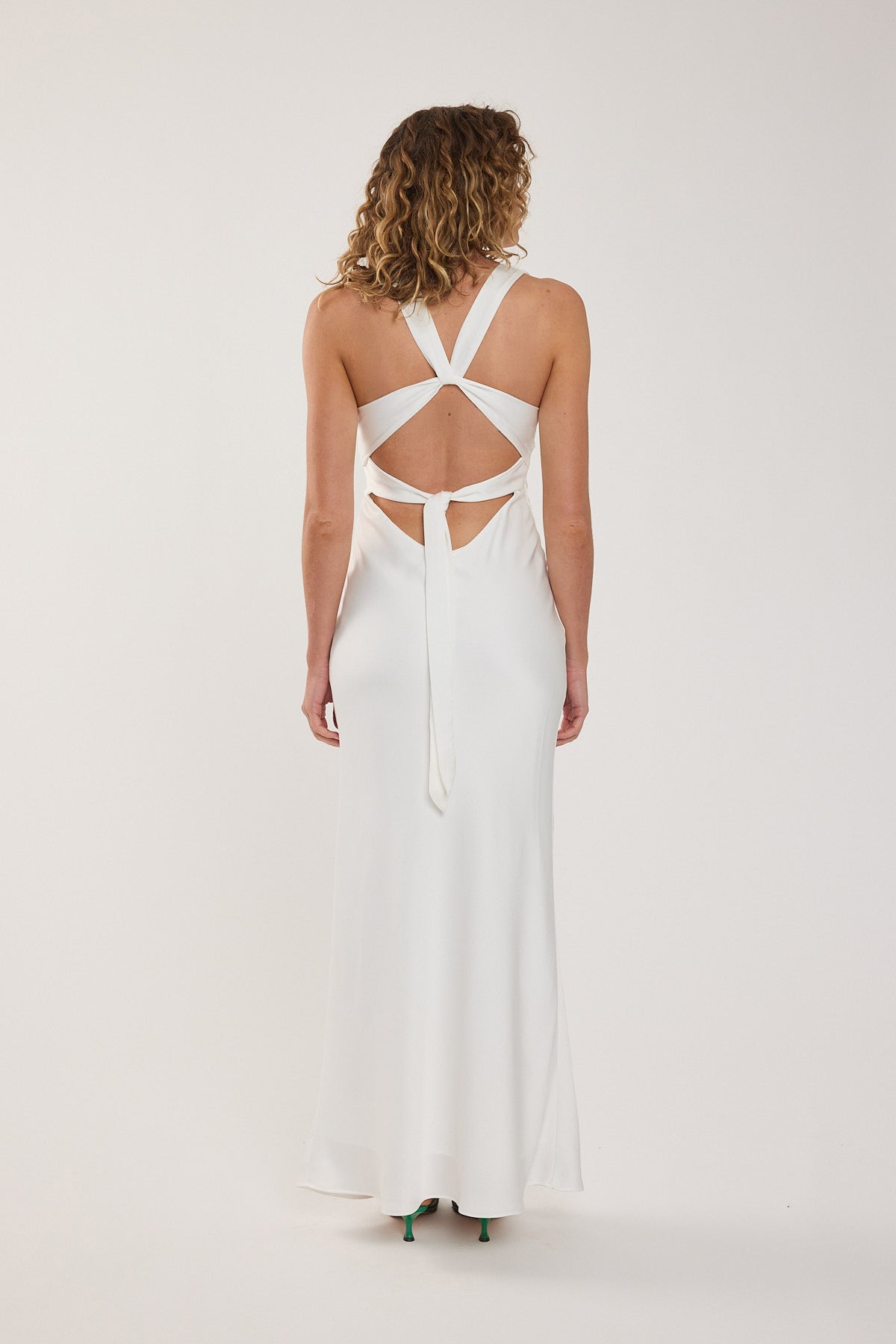 Perfect Stranger Ellie Twist Front Maxi Dress Off White