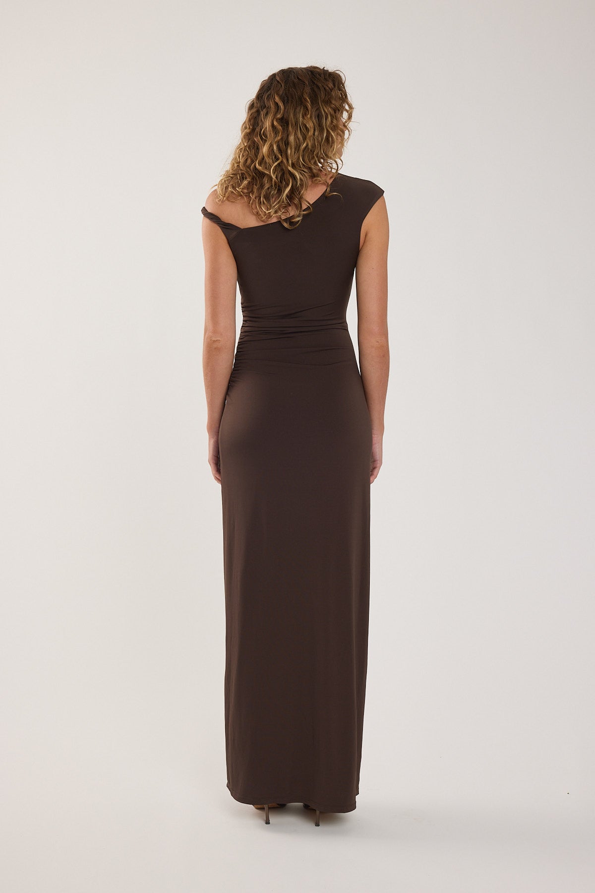 Perfect Stranger Miro Twist Maxi Dress Brown