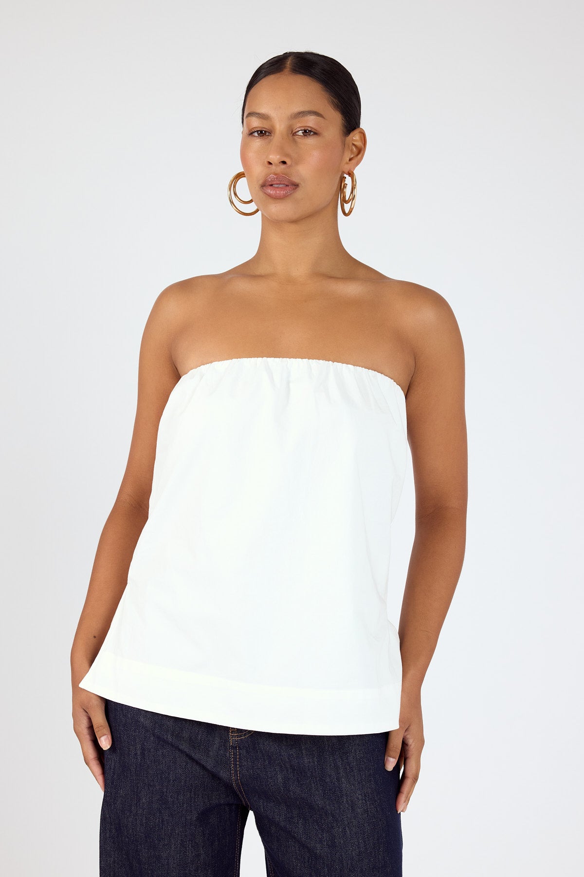 Perfect Stranger Penelope Strapless Top White