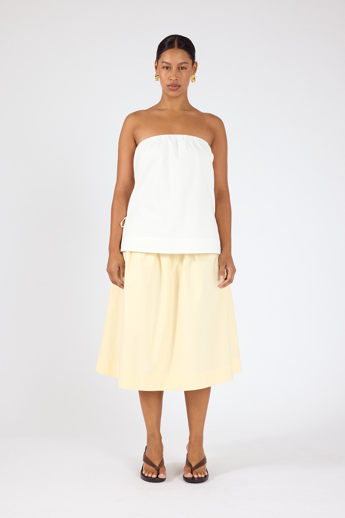 Perfect Stranger Penelope Midi Skirt Butter