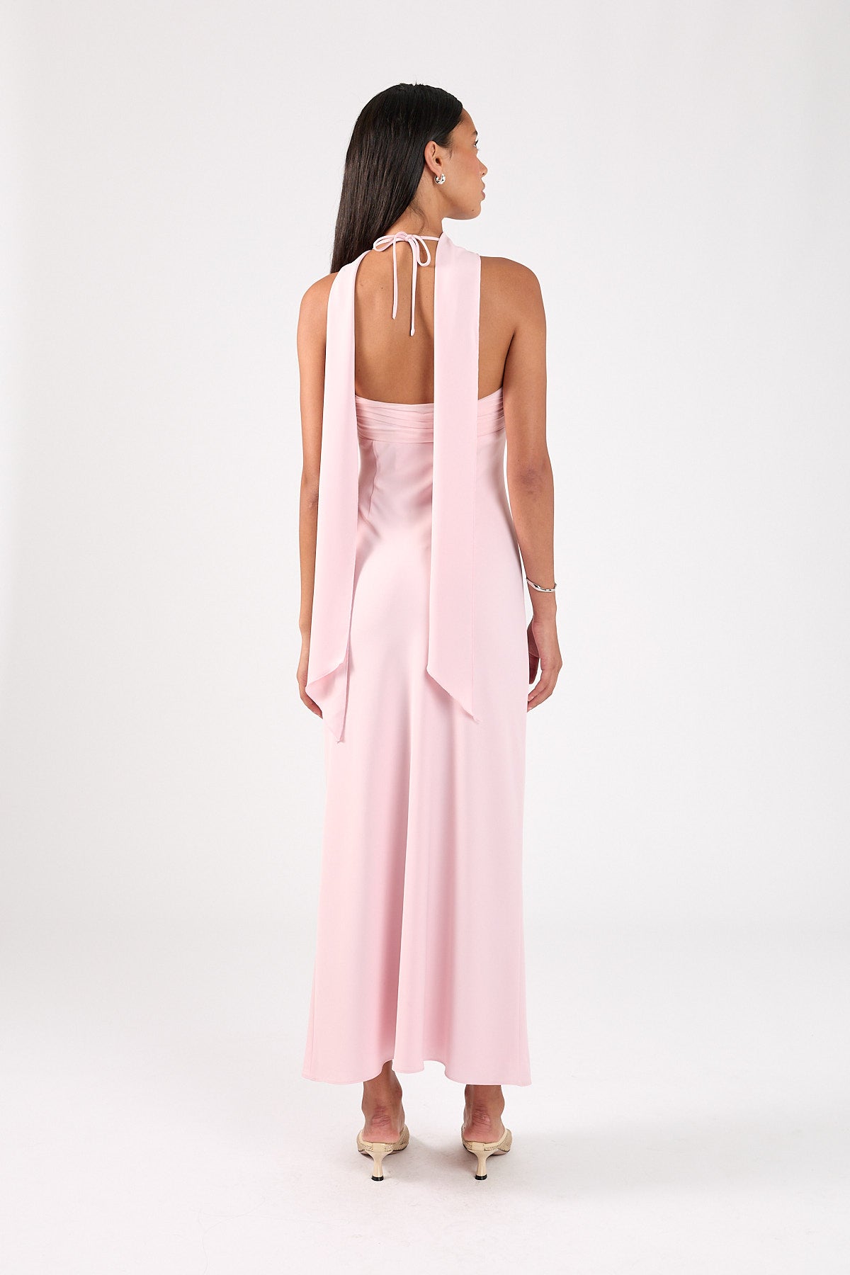 Perfect Stranger Luccia Scarf Maxi Dress Pink