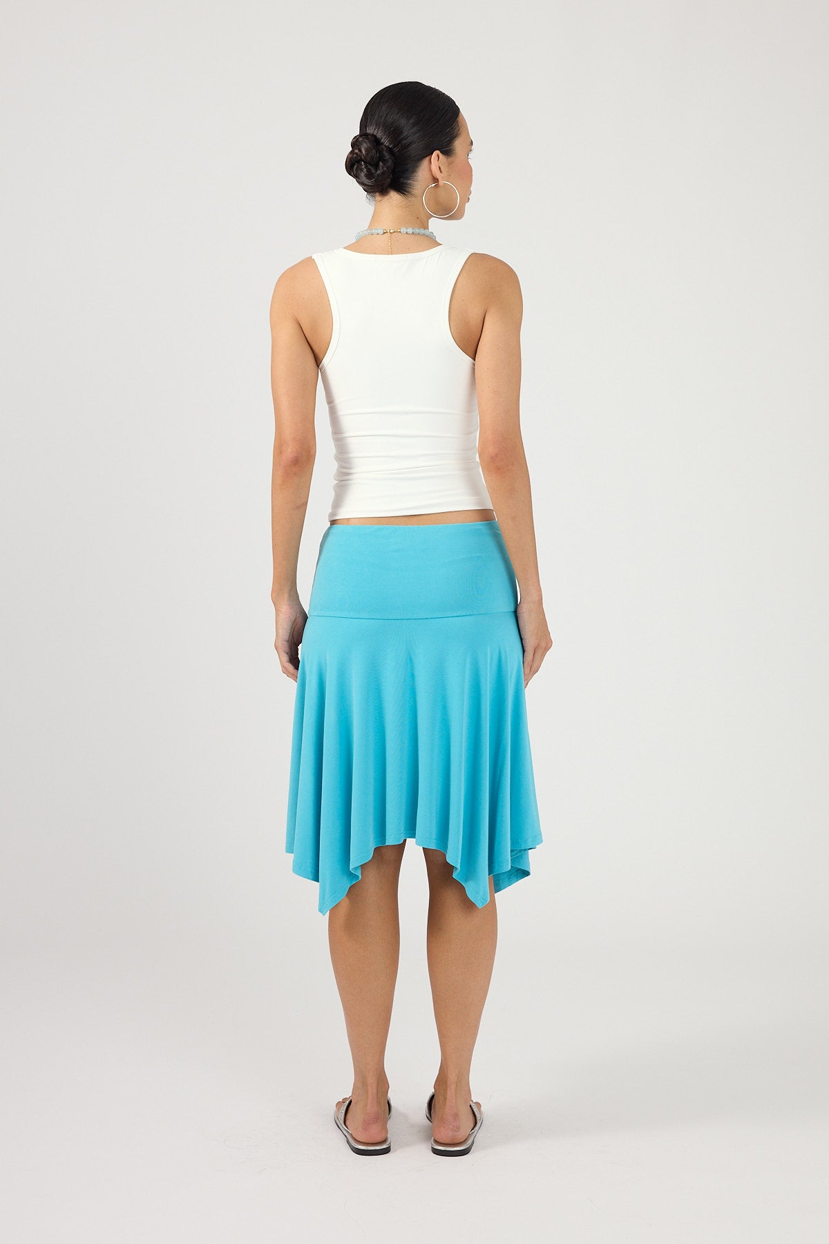 Perfect Stranger Luma Stretch Tank Top White