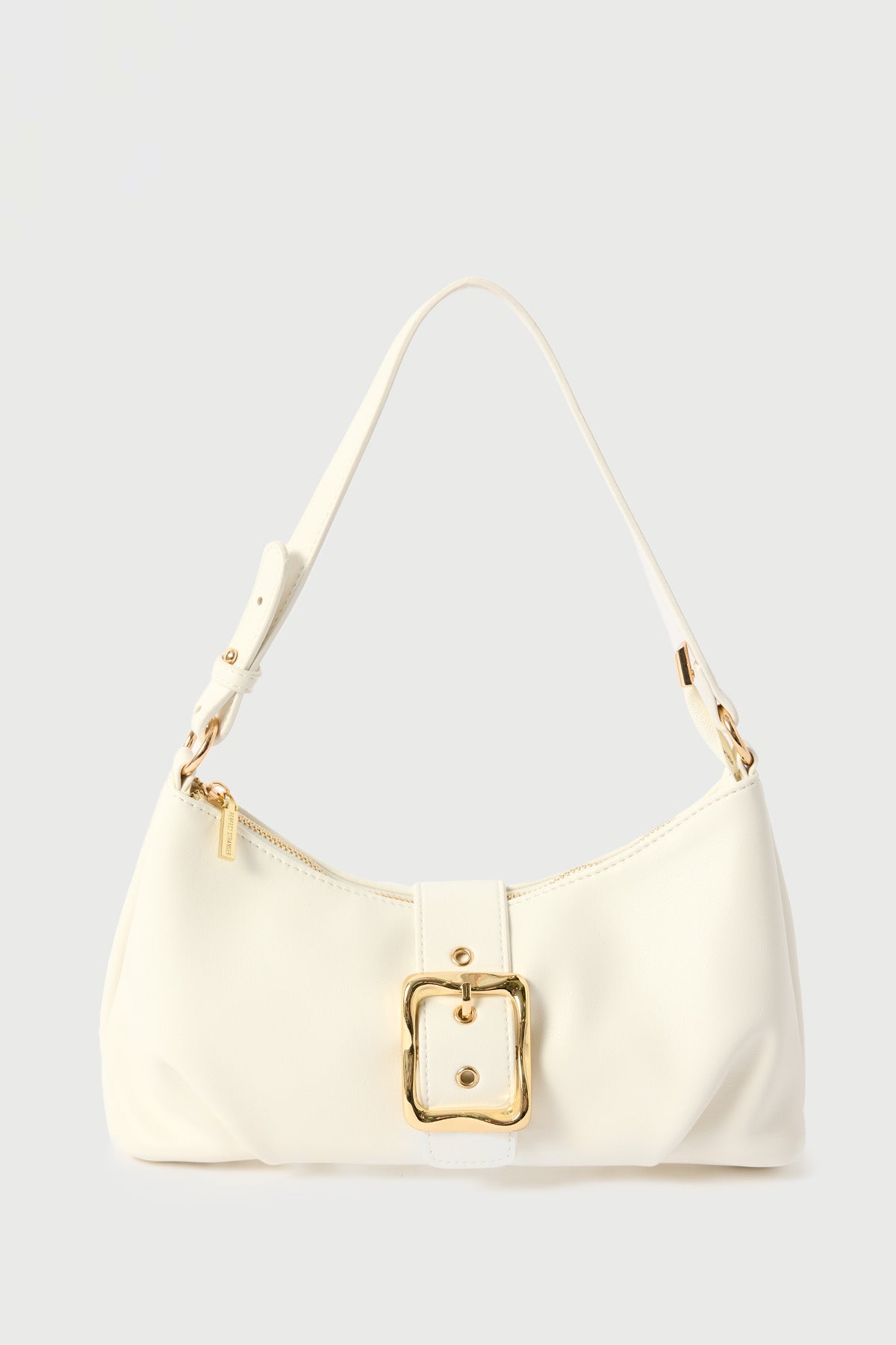 Perfect Stranger Enola Buckle Shoulder Bag White