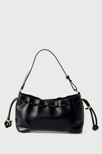 Perfect Stranger Solena Gathered Shoulder Bag Black