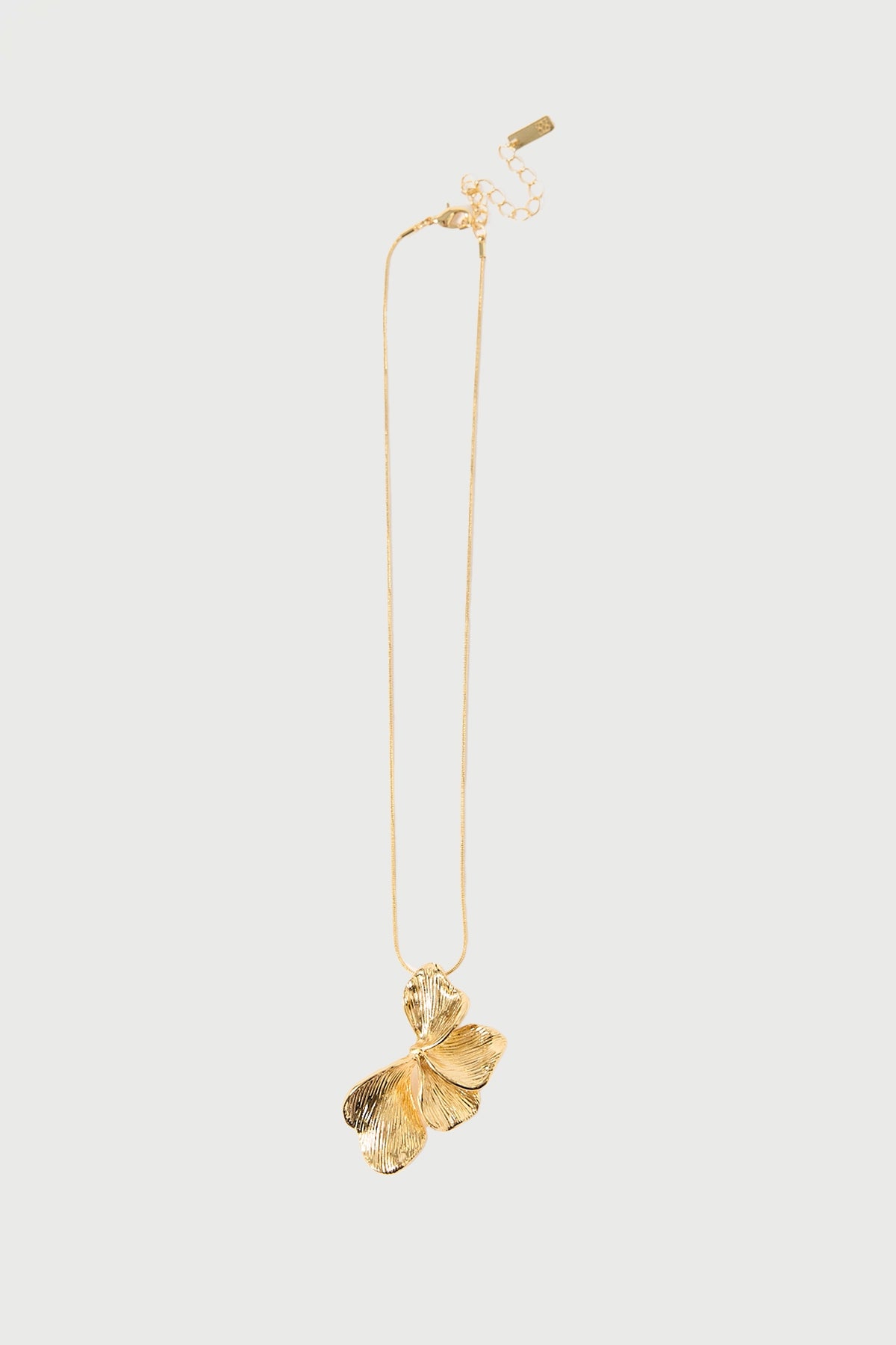 Perfect Stranger Petal Drop Necklace 18k Gold Plated