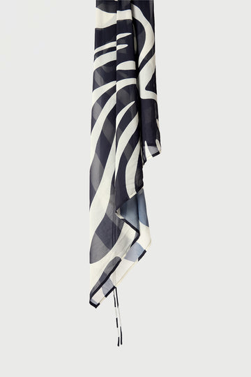 Perfect Stranger Drift Scarf Black/Cream Print