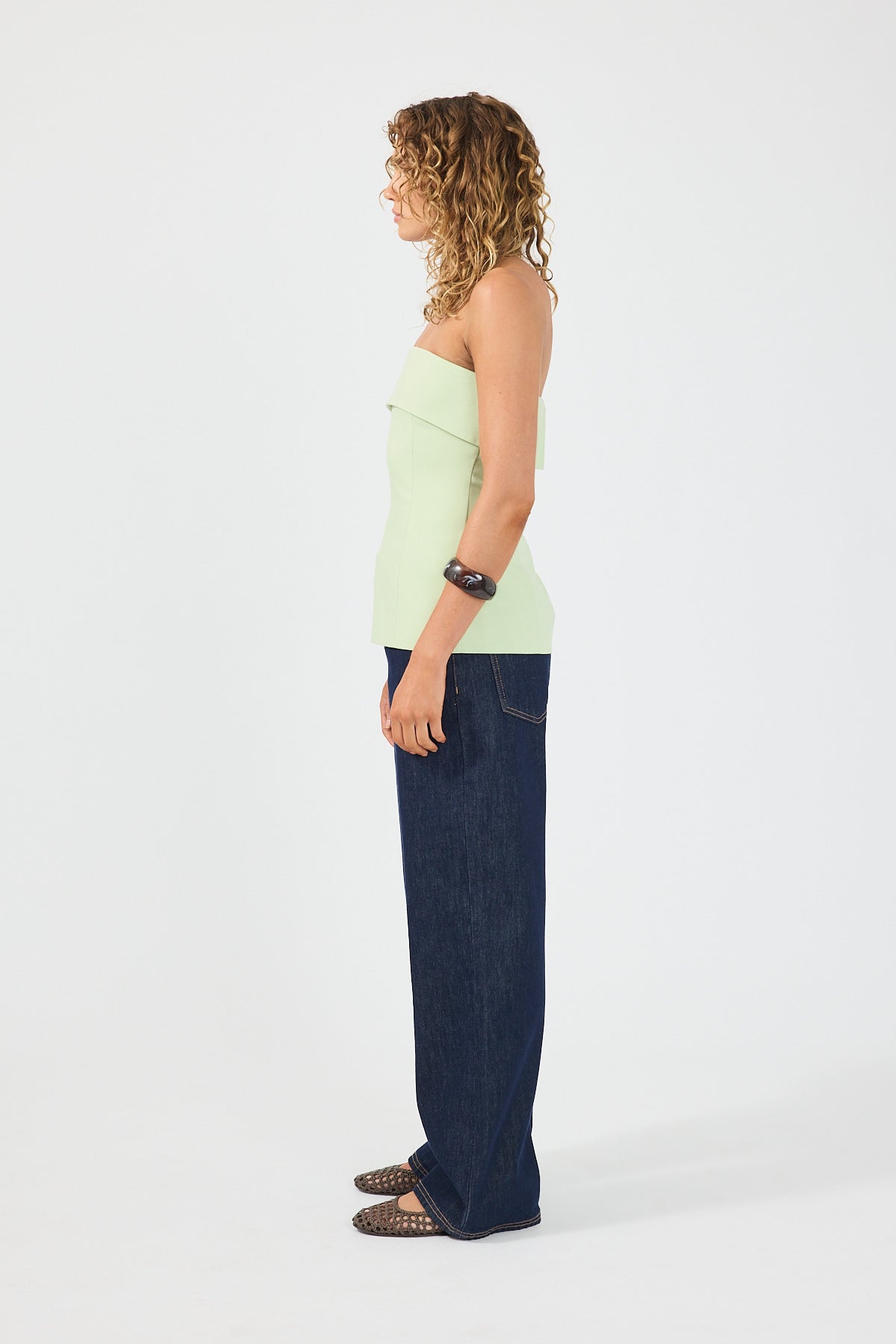 Perfect Stranger Luca Strapless Long Line Top Mint