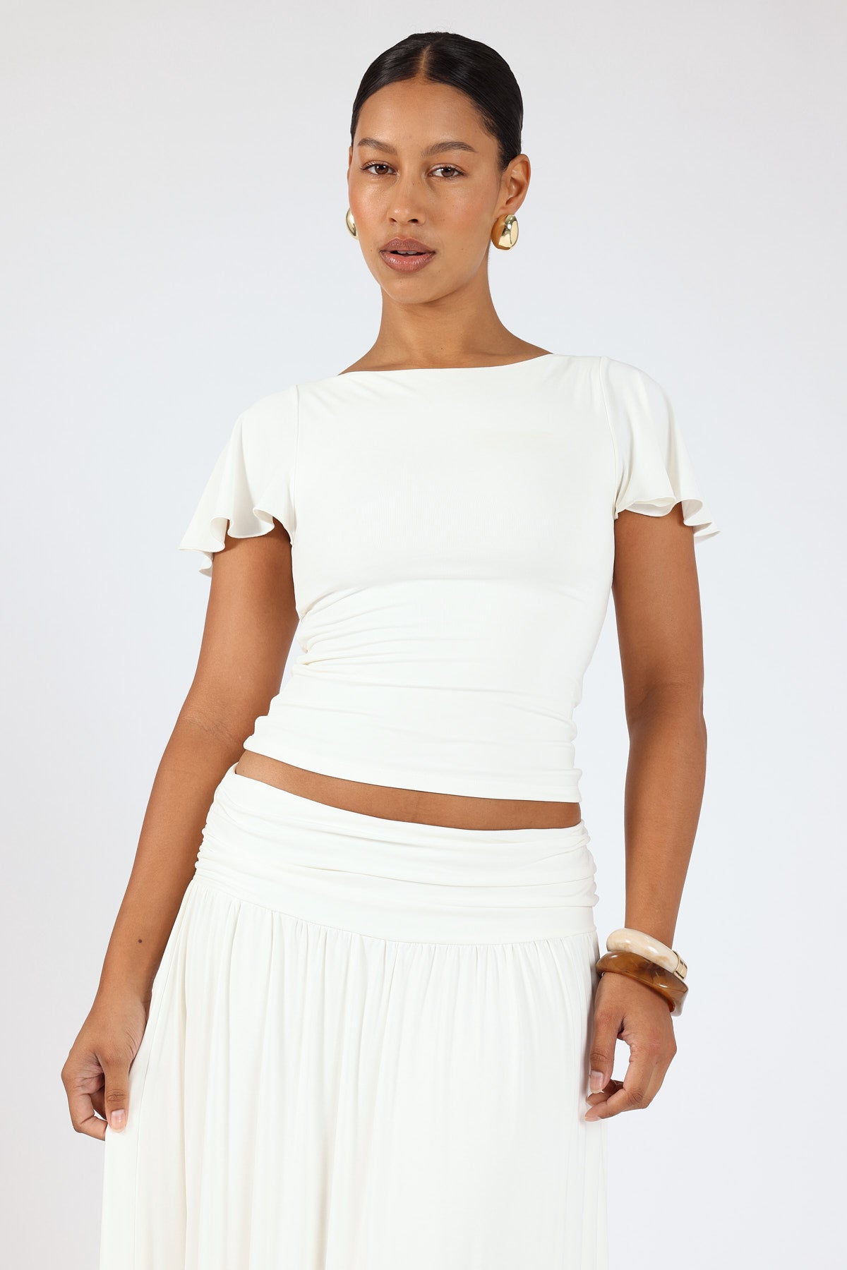 Perfect Stranger Ellison Jersey T-shirt Off White