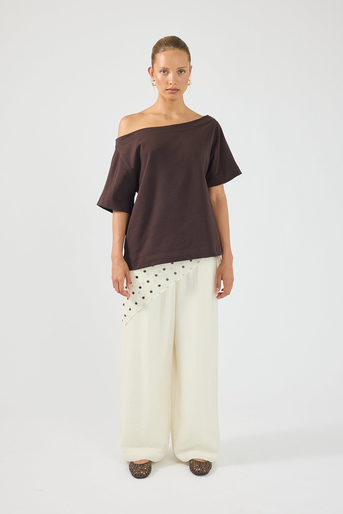 Perfect Stranger Sylvie High Rise Pants Cream