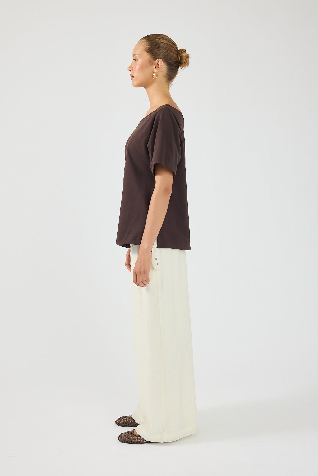 Perfect Stranger Sylvie High Rise Pants Cream