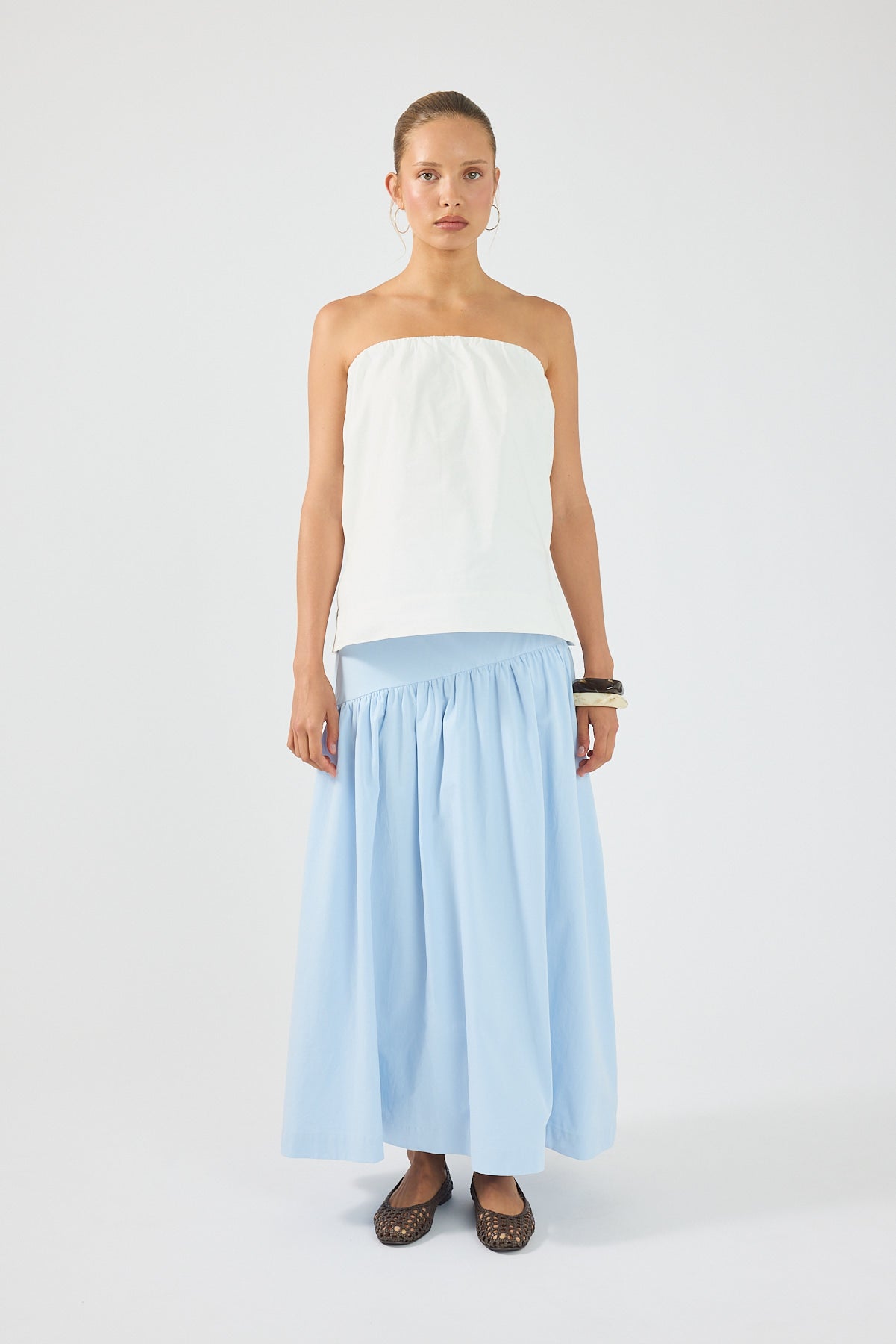 Perfect Stranger Monti Maxi Skirt Blue