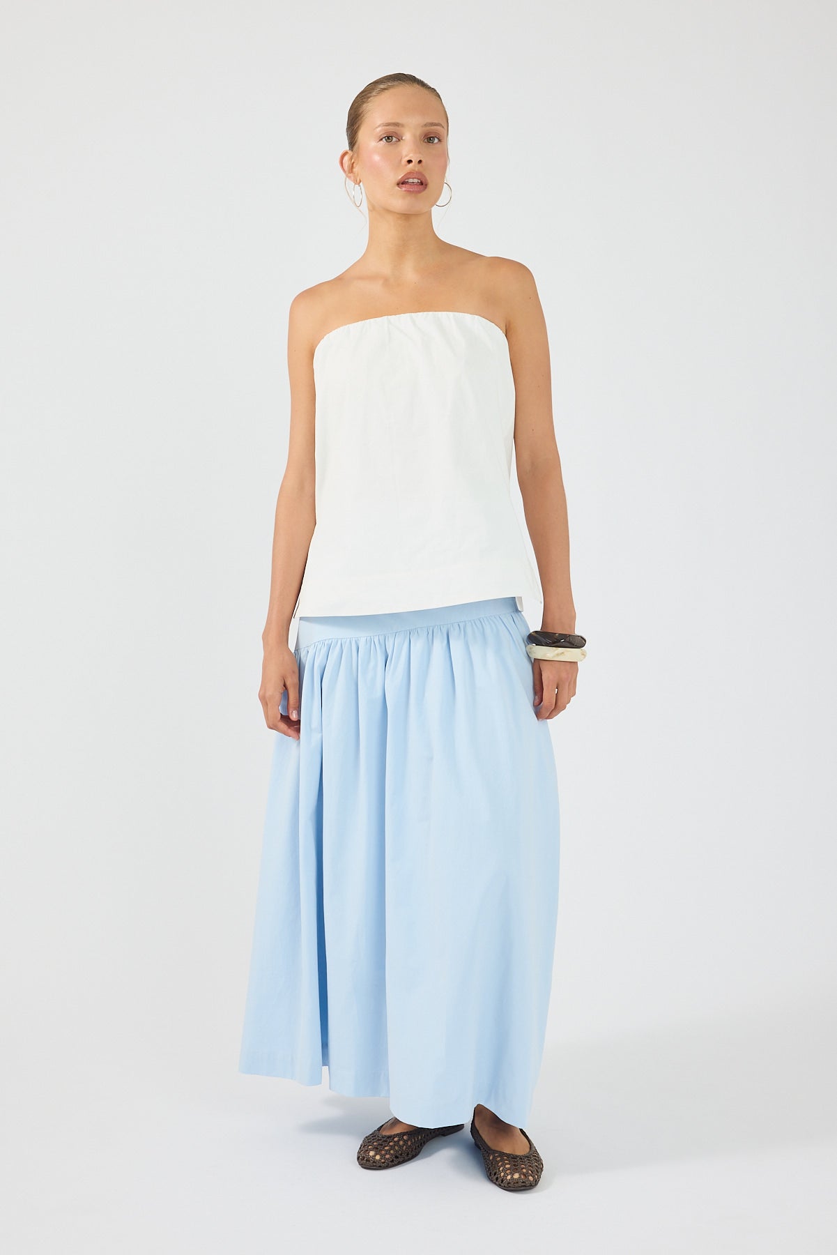 Perfect Stranger Monti Maxi Skirt Blue