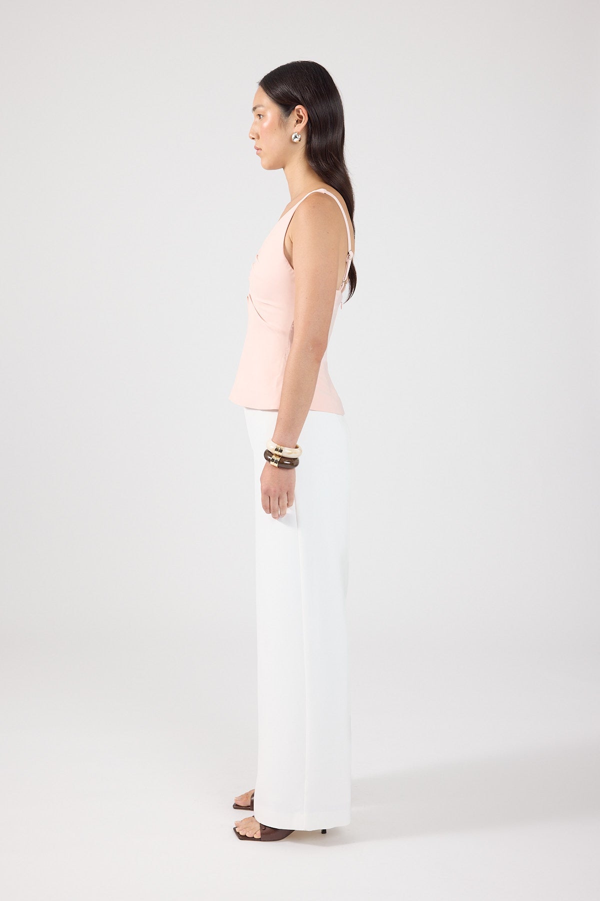 Perfect Stranger Robie High Rise Suiting Pants White