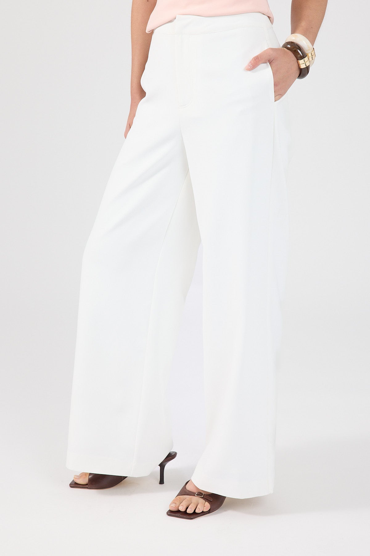 Perfect Stranger Robie High Rise Suiting Pants White