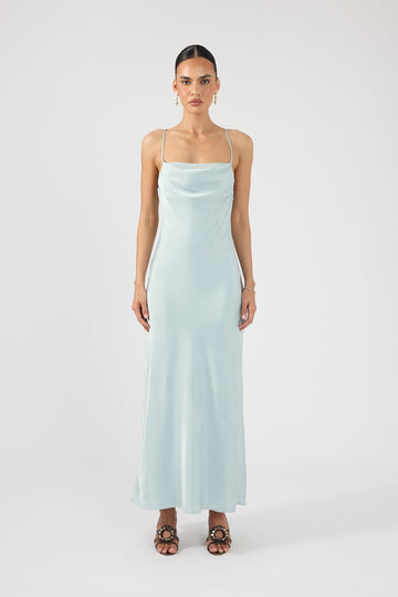 Perfect Stranger Leena Cowl Maxi Dress Sea Mist