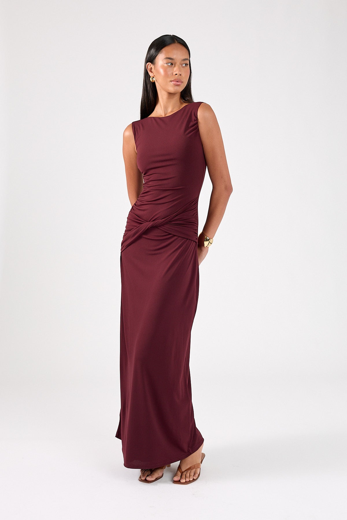 cody maxi dress Perfect Stranger Cody High Neck Maxi Dress Plum