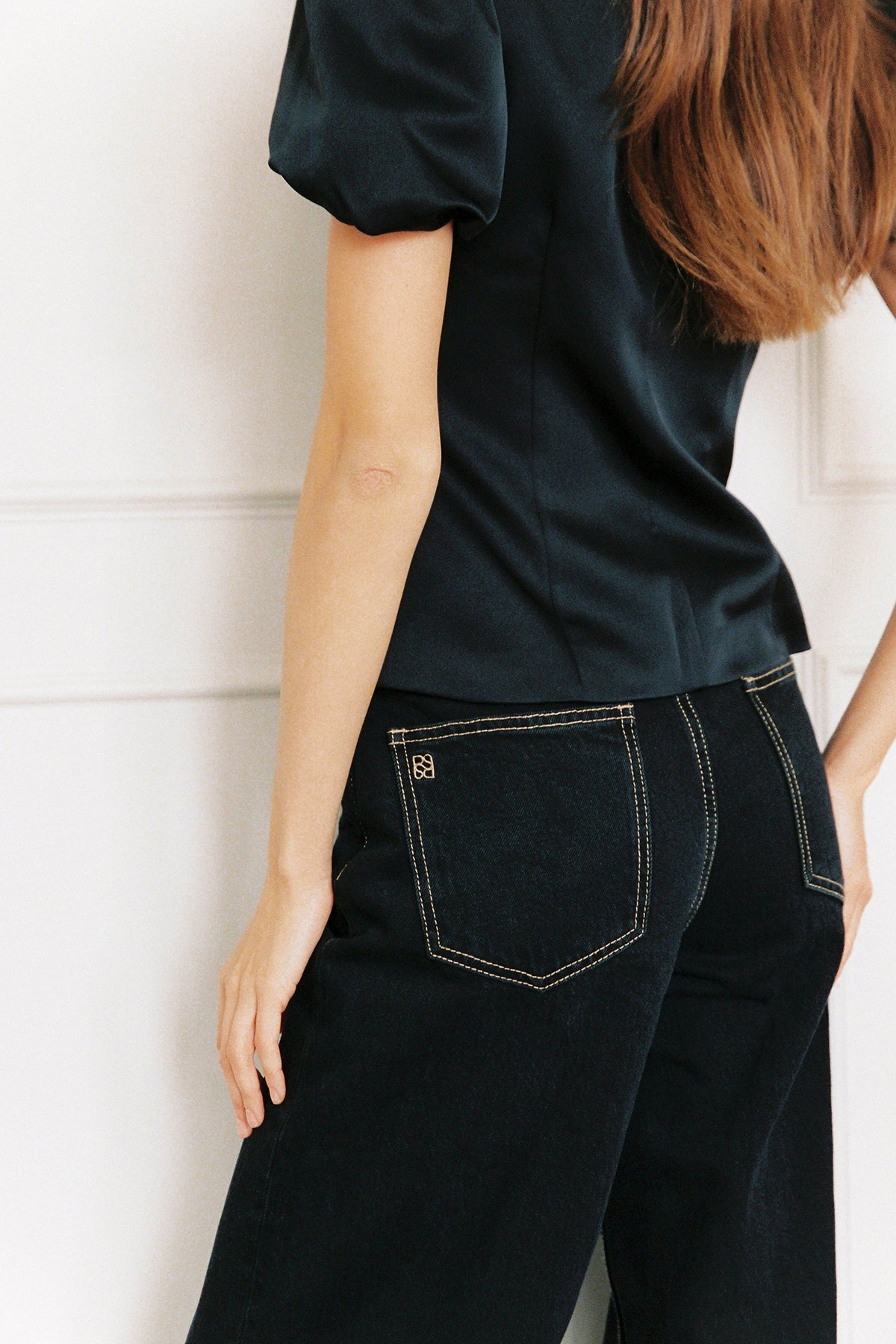 Perfect Stranger Fenella Short Sleeve Top Black