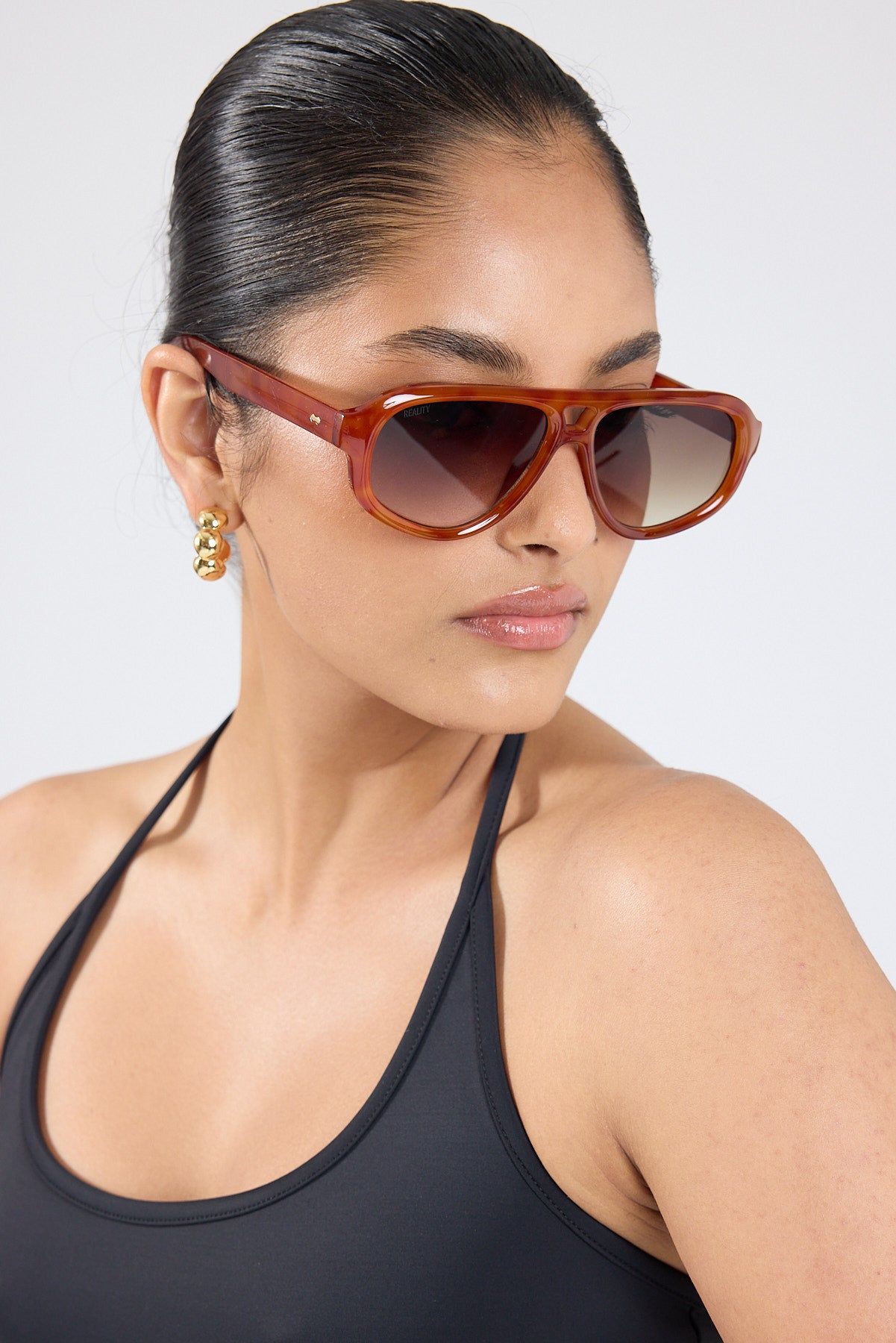 Reality Eyewear Ryder Vintage Turtle/Smoke Gradient Lens