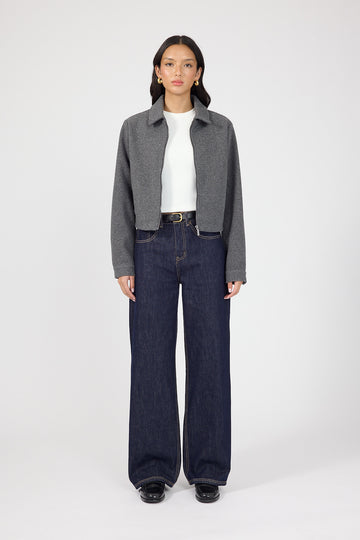 Perfect Stranger Brighton Felt Jacket Grey