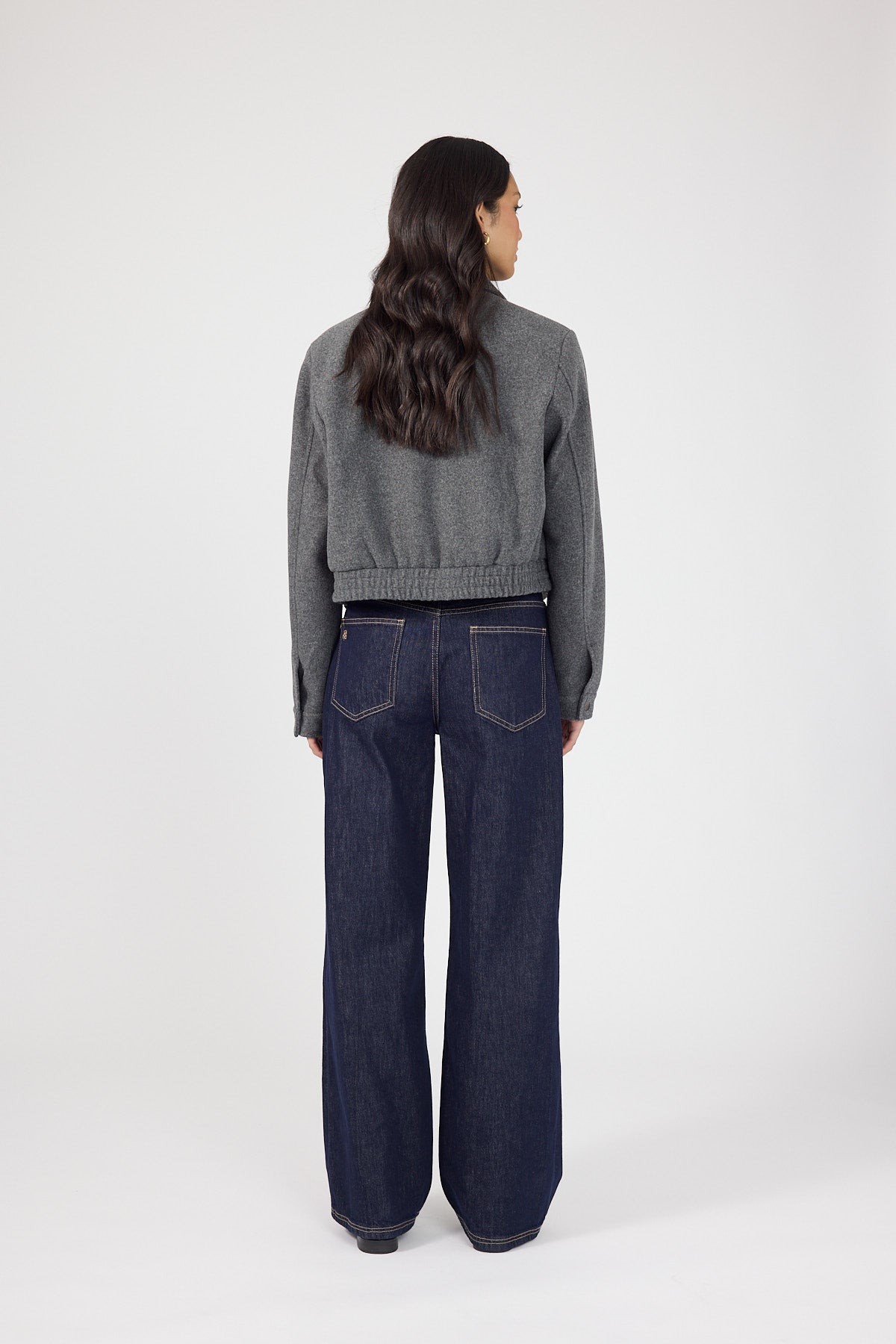 Perfect Stranger Brighton Felt Jacket Grey