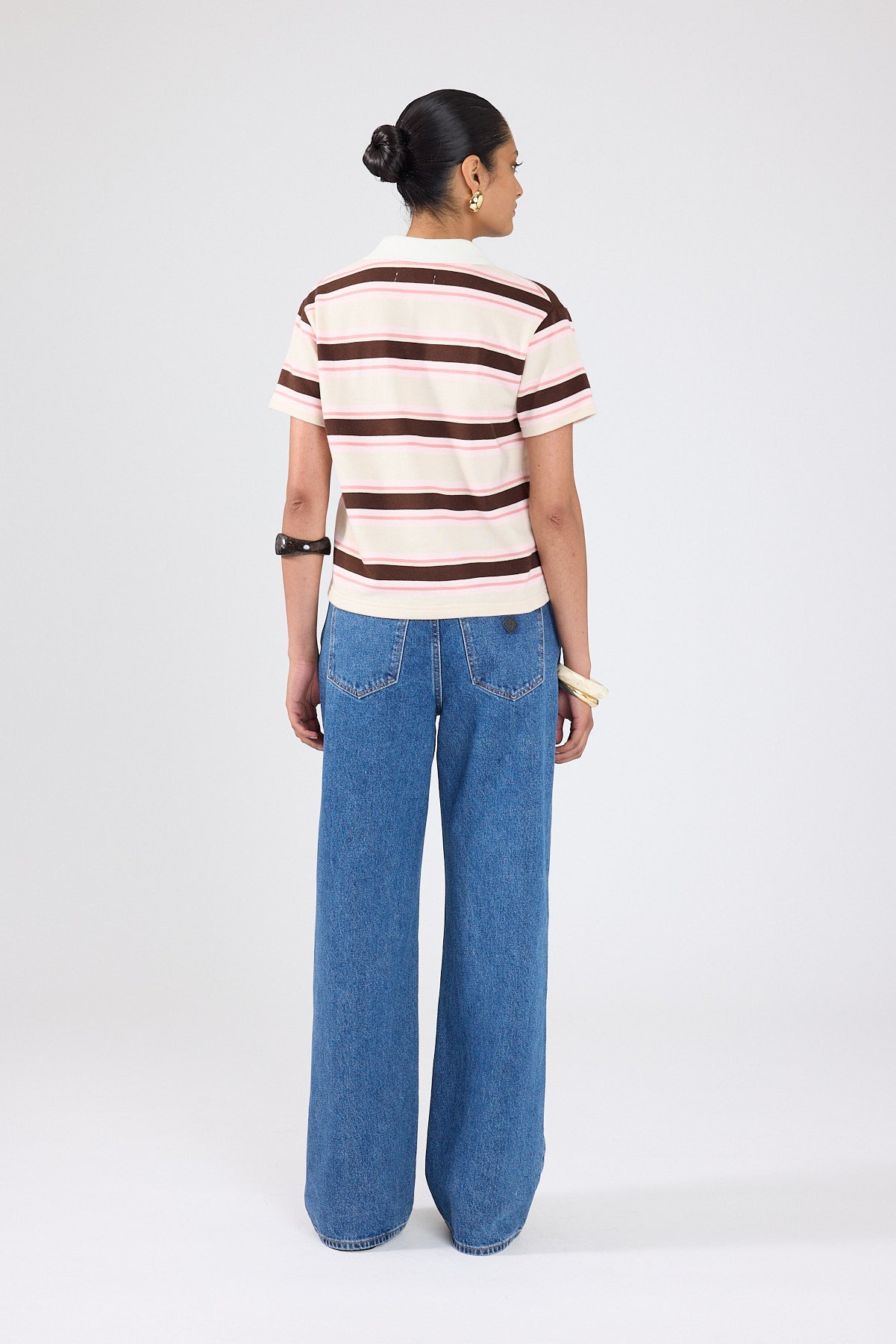 Perfect Stranger Knox Polo T-shirt Pink Stripe