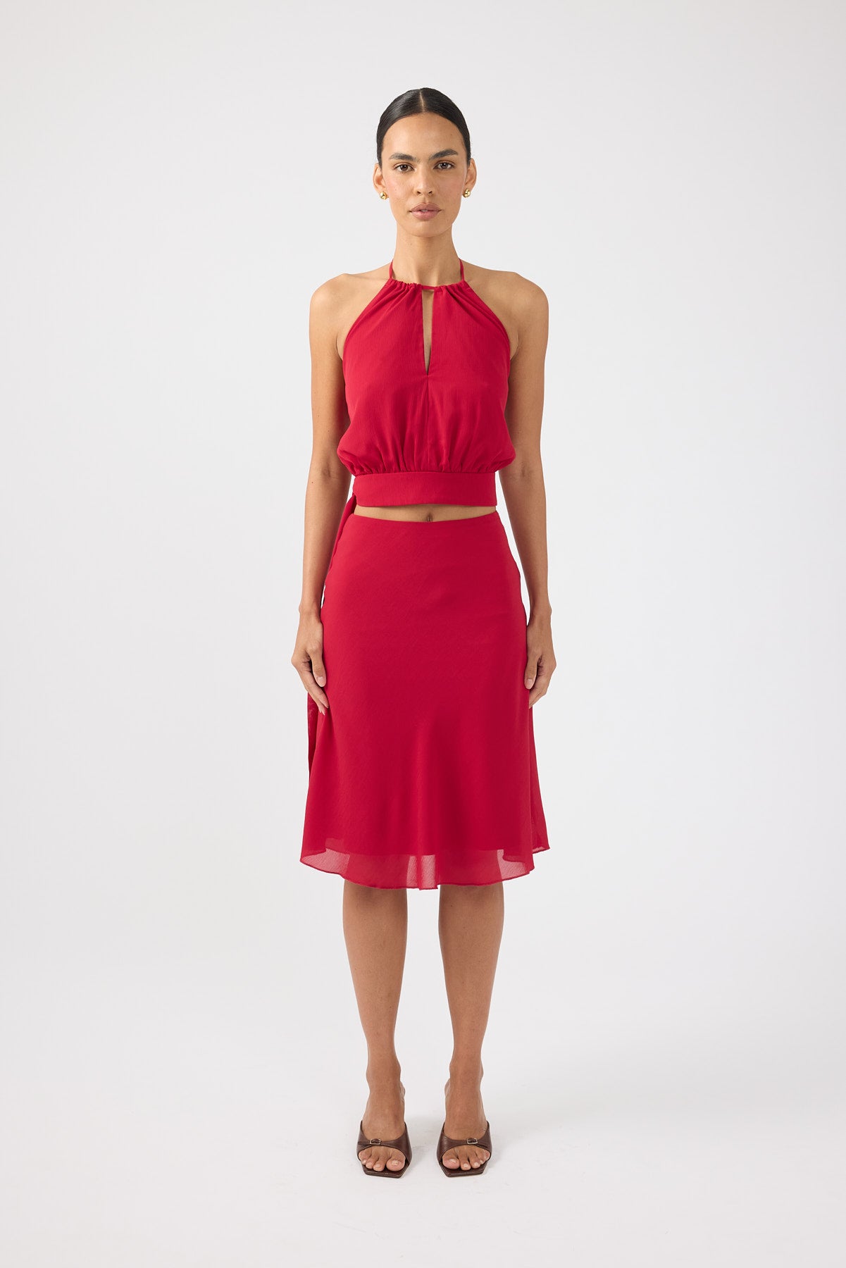 Perfect Stranger Stella Halter Top Red