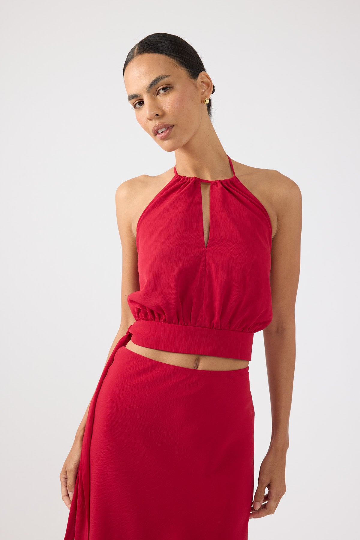 Perfect Stranger Stella Halter Top Red
