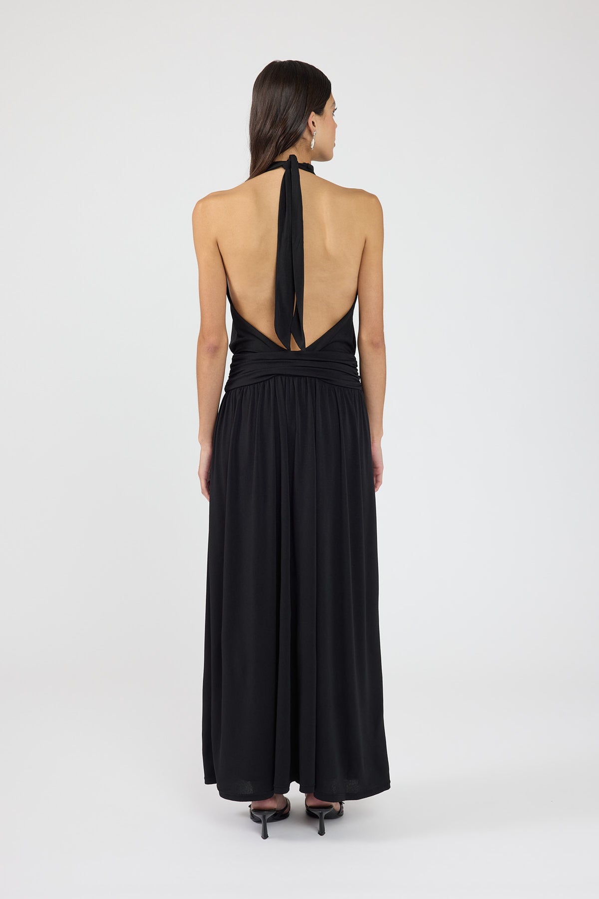 Perfect Stranger Finn Halter Maxi Dress Black