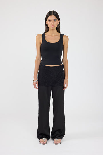 Perfect Stranger Harlow Lace Wrap Pants Black