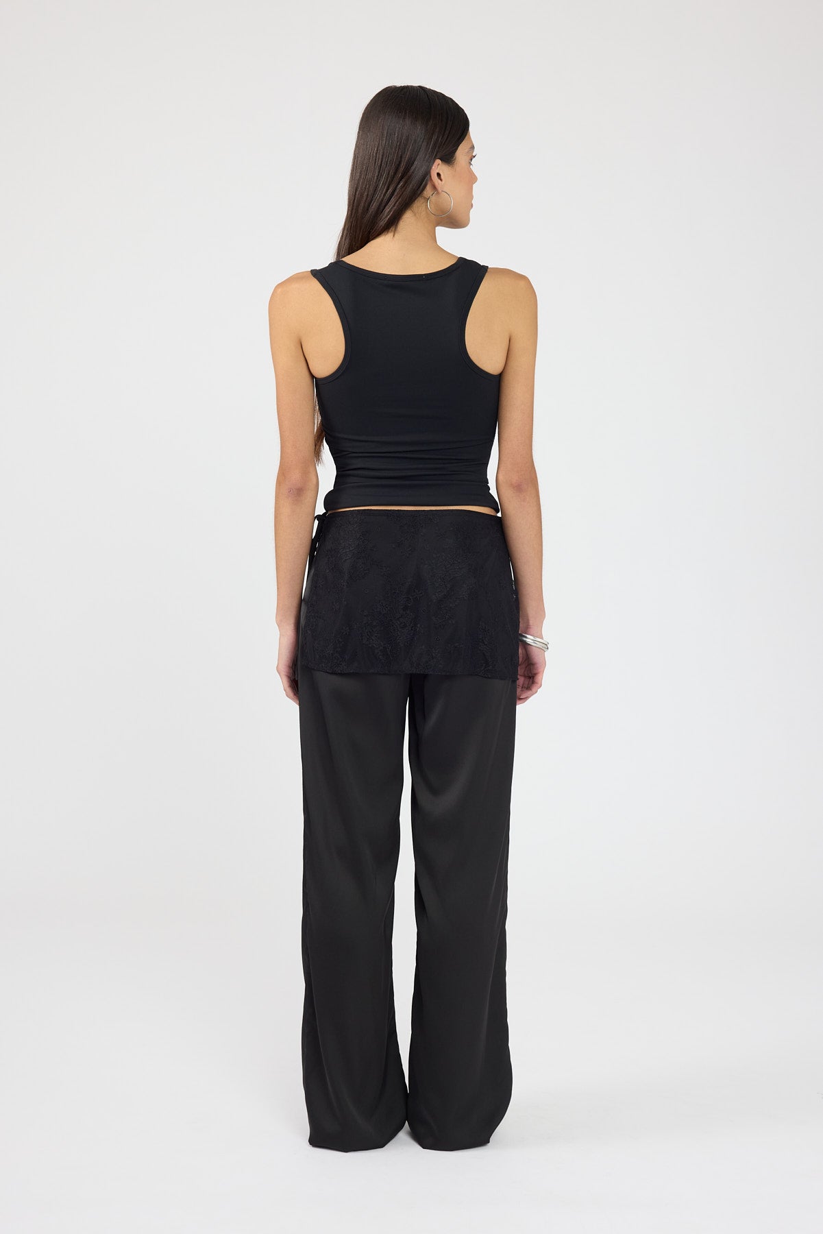 Perfect Stranger Harlow Lace Wrap Pants Black