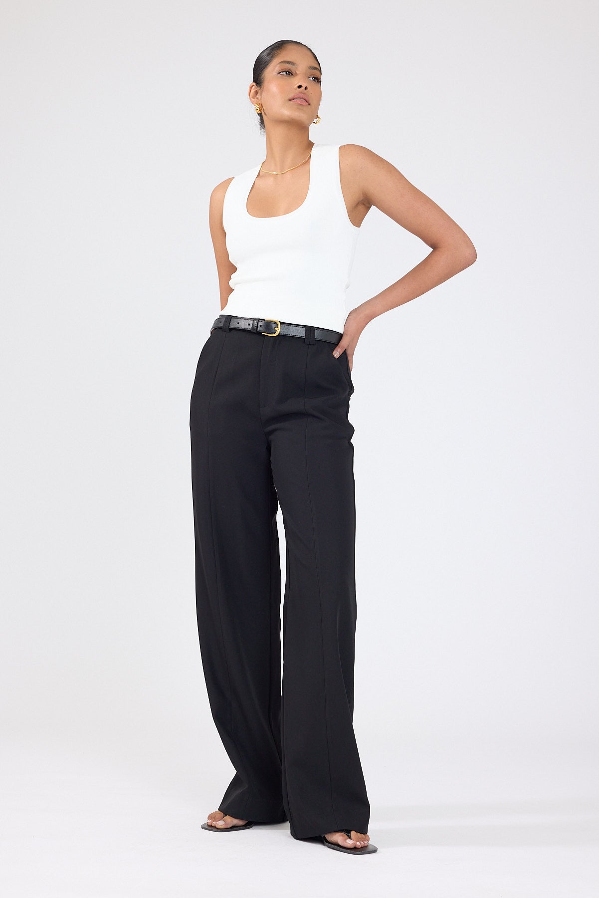 Perfect Stranger Maisie Recycled High Rise Pant Black