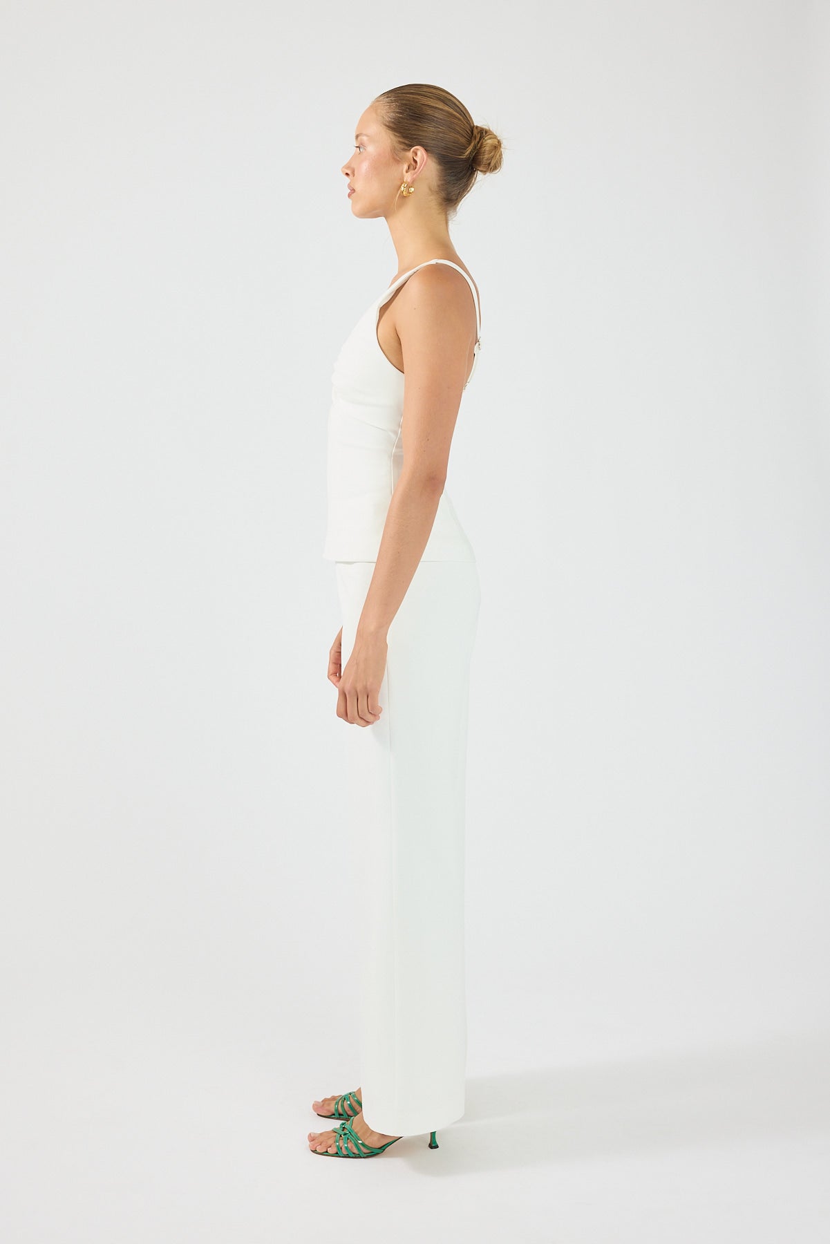 Perfect Stranger Alba Structured Top White