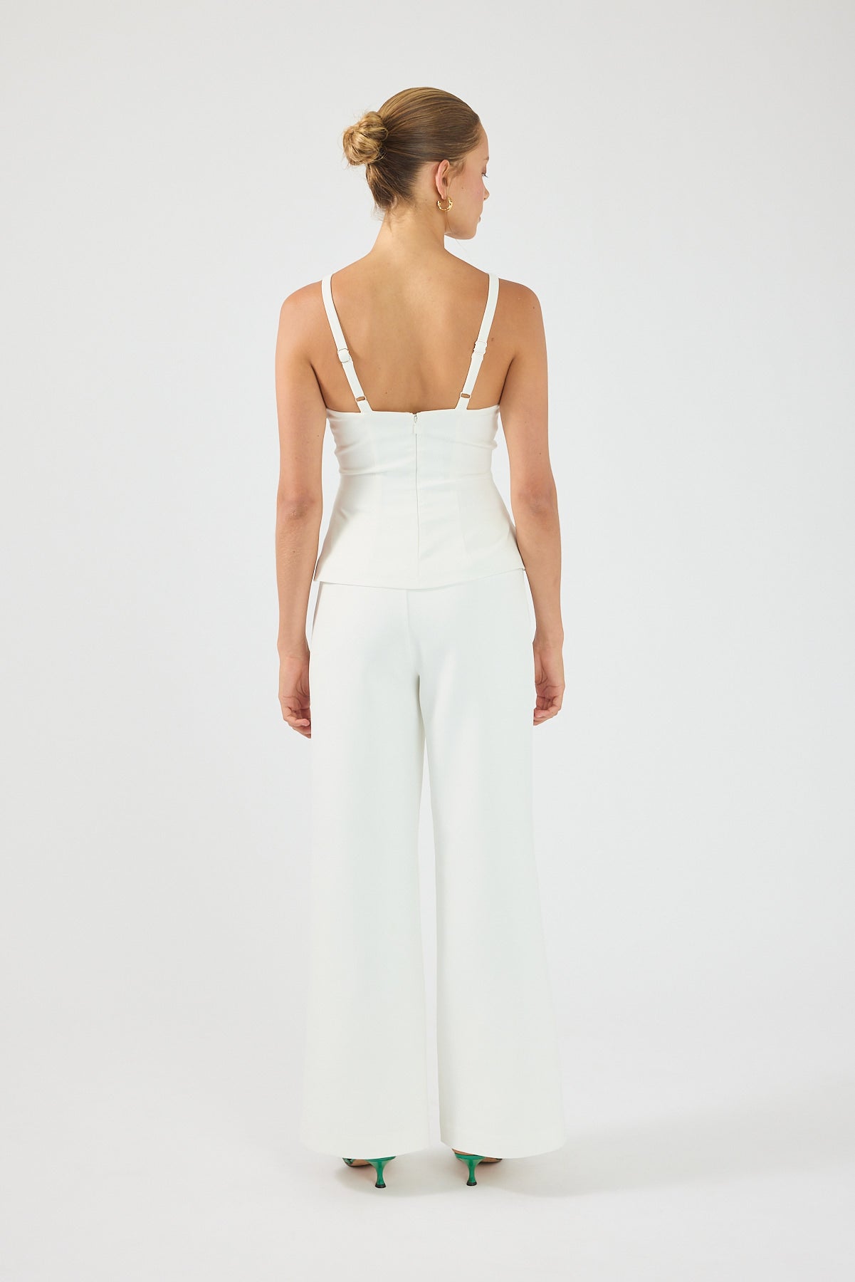 Perfect Stranger Alba Structured Top White