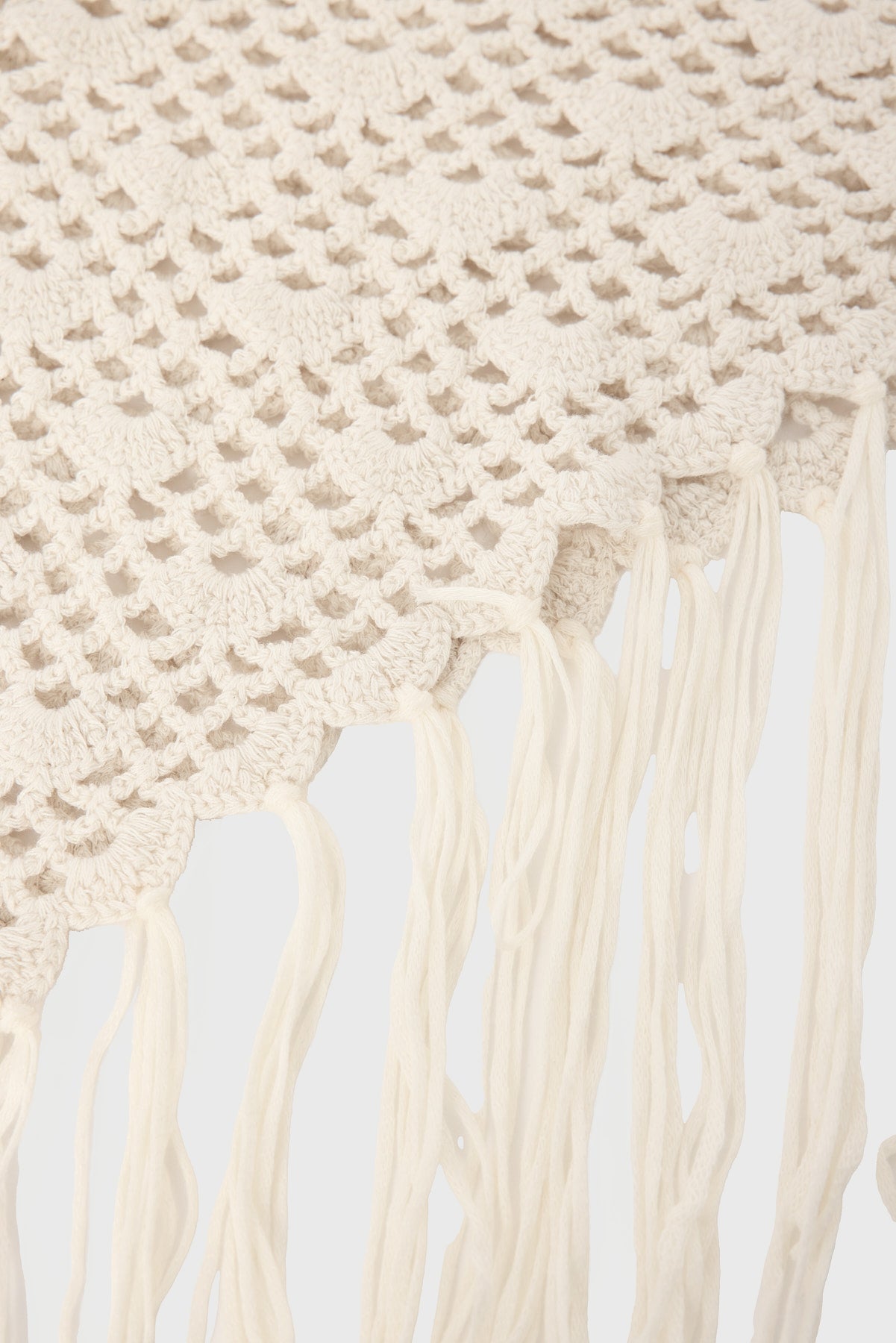 Perfect Stranger Gabi Crochet Scarf Cream