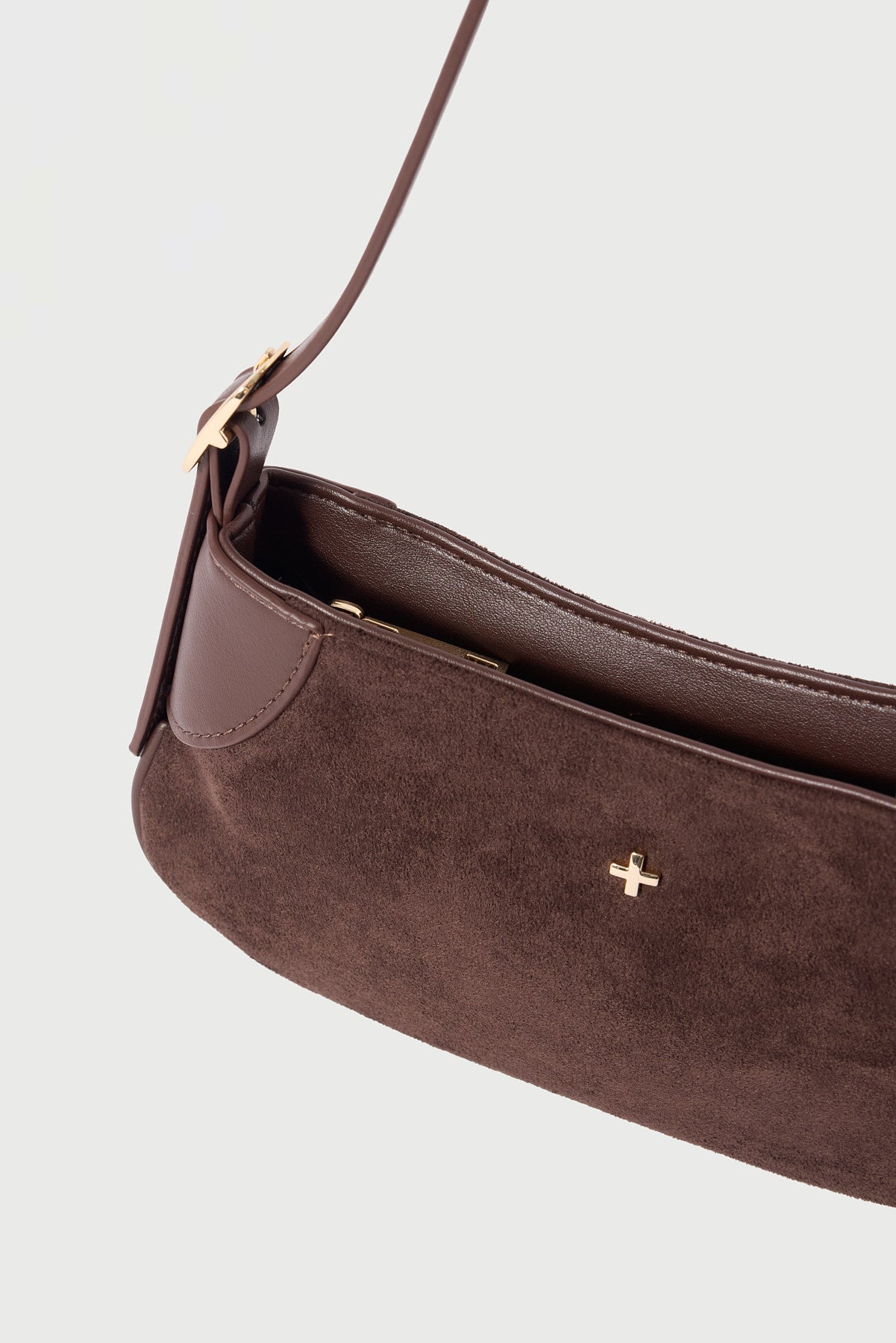Peta + Jain GLINDA MINI SHOULDER BAG ESPRESSO SUEDE