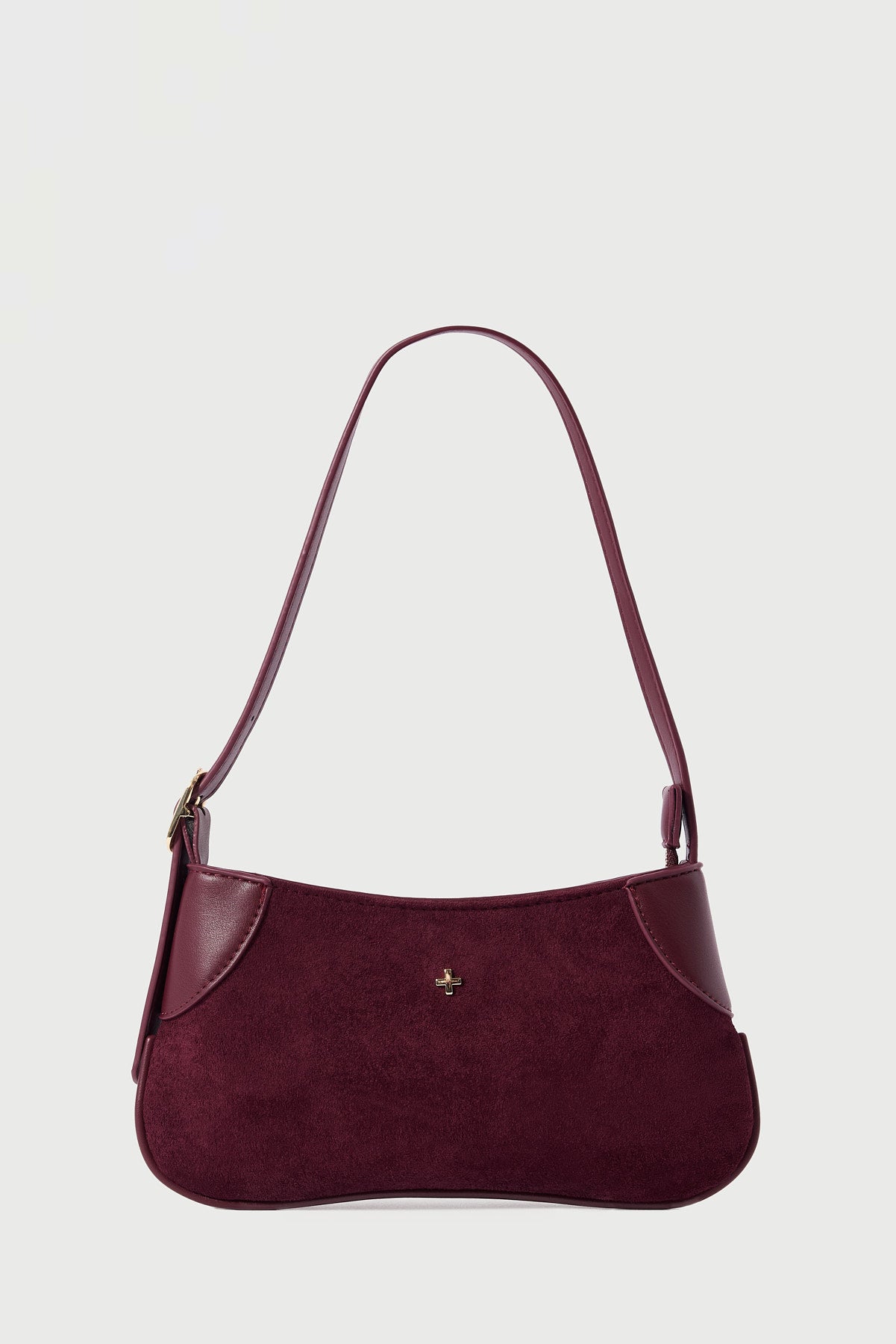 Peta + Jain Glinda Mini Shoulder Bag Berry Suede