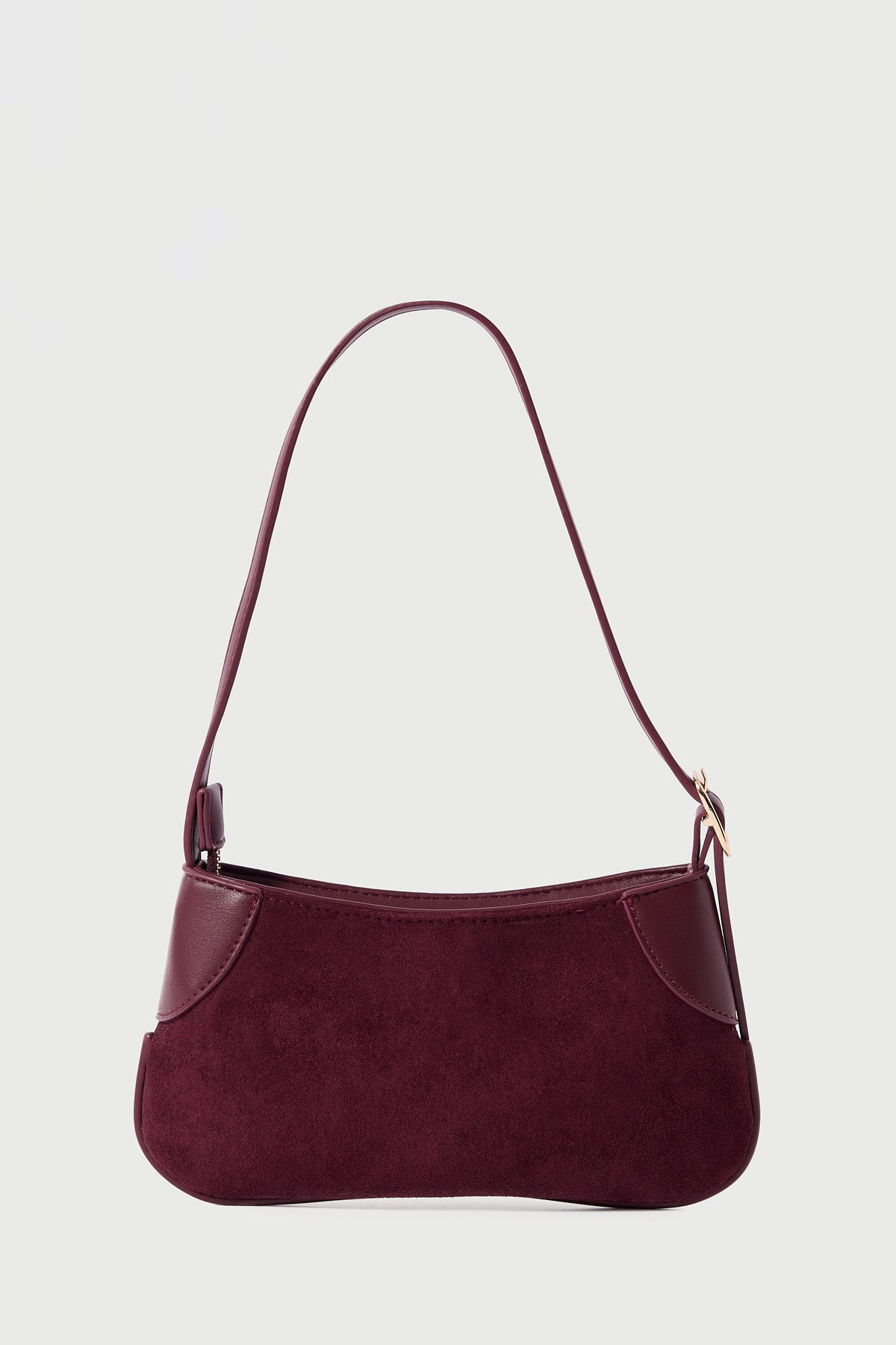 Peta + Jain Glinda Mini Shoulder Bag Berry Suede